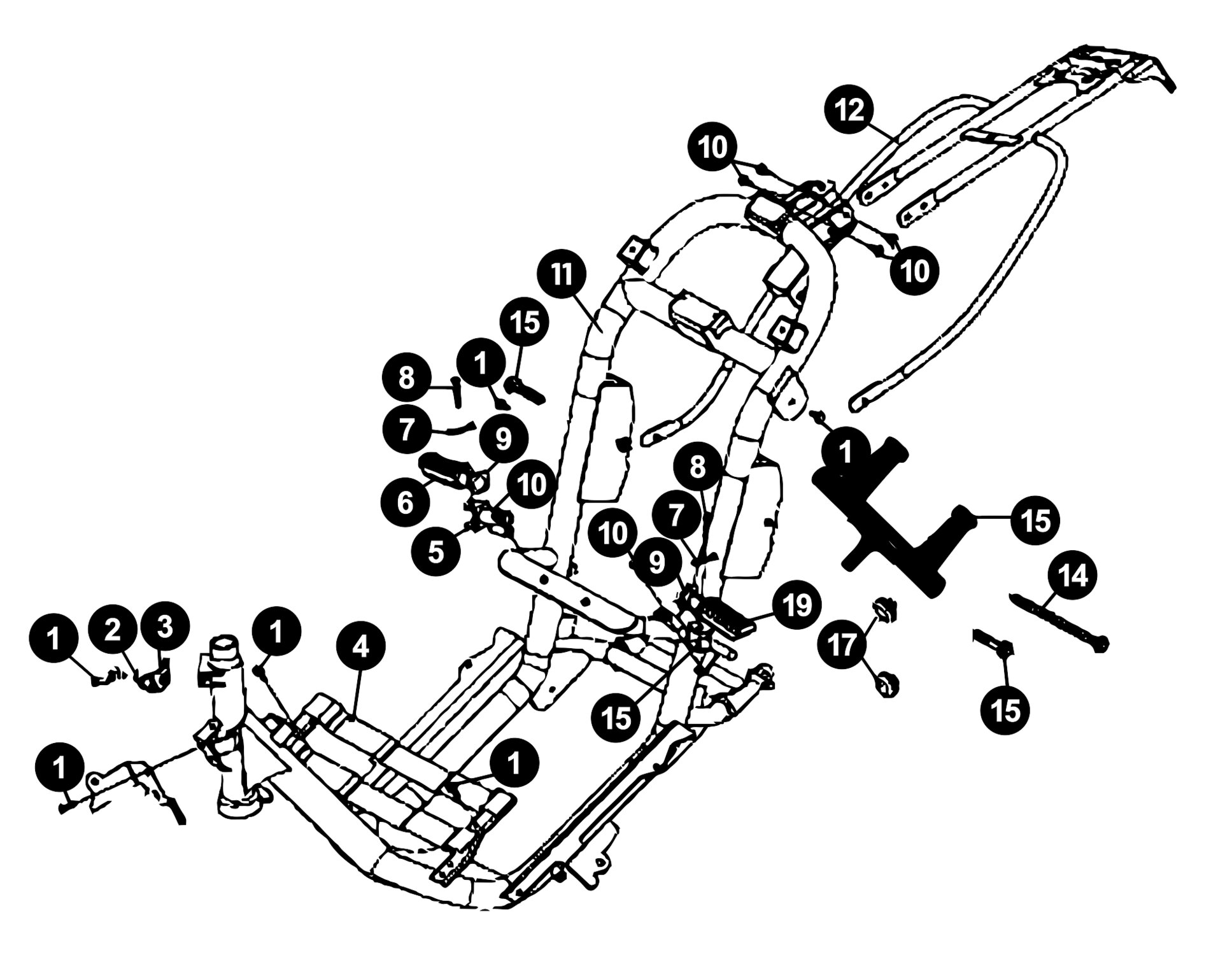 Image of Benzhou Grand Retro Ersatzteile Rahmen