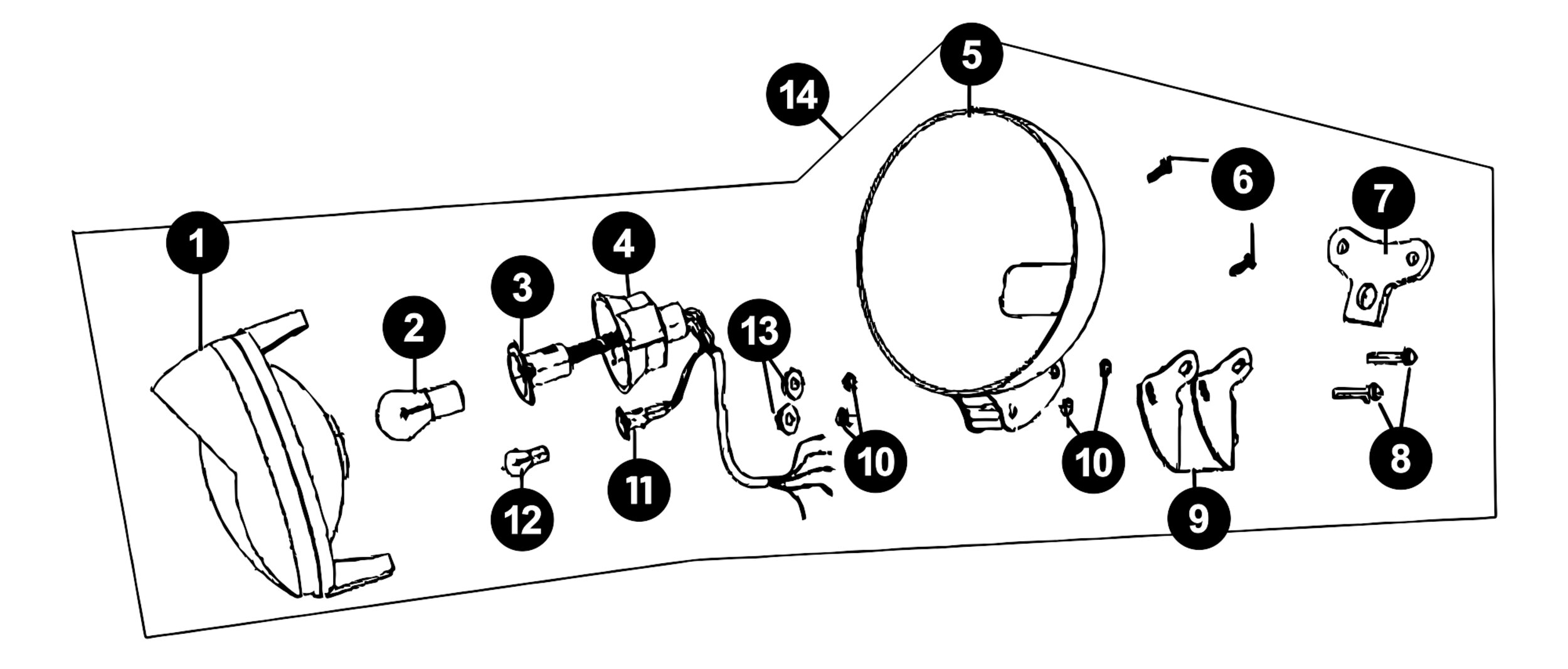 Image of Benzhou Grand Retro Ersatzteile Scheinwerfer