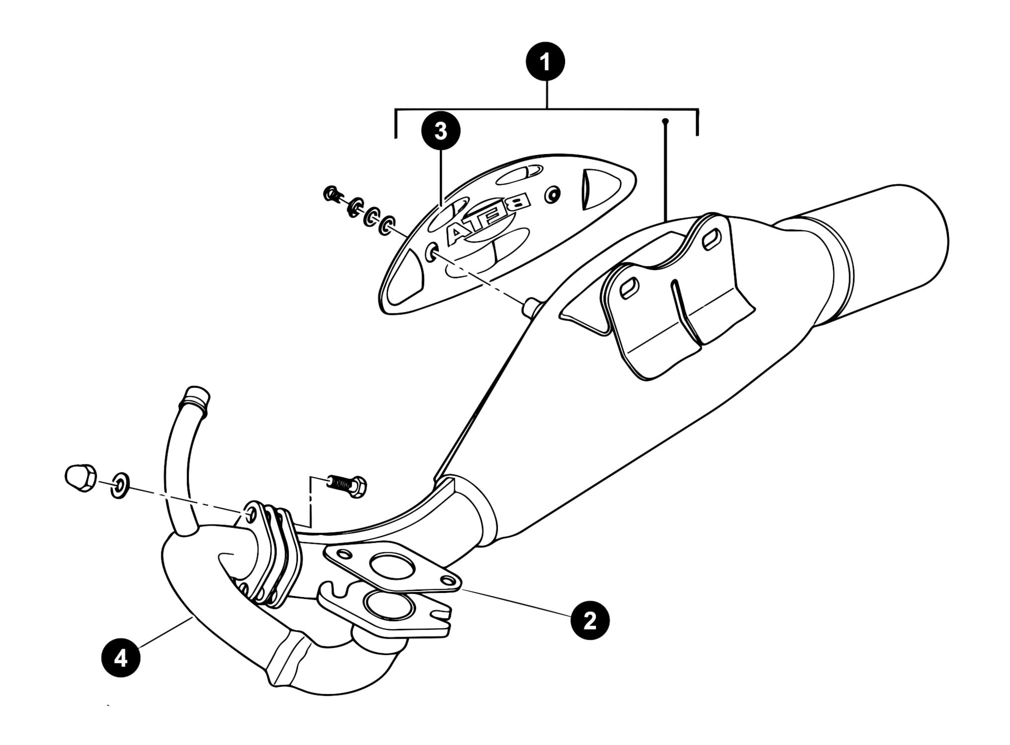 Image of Beta Ark Ersatzteile Auspuff