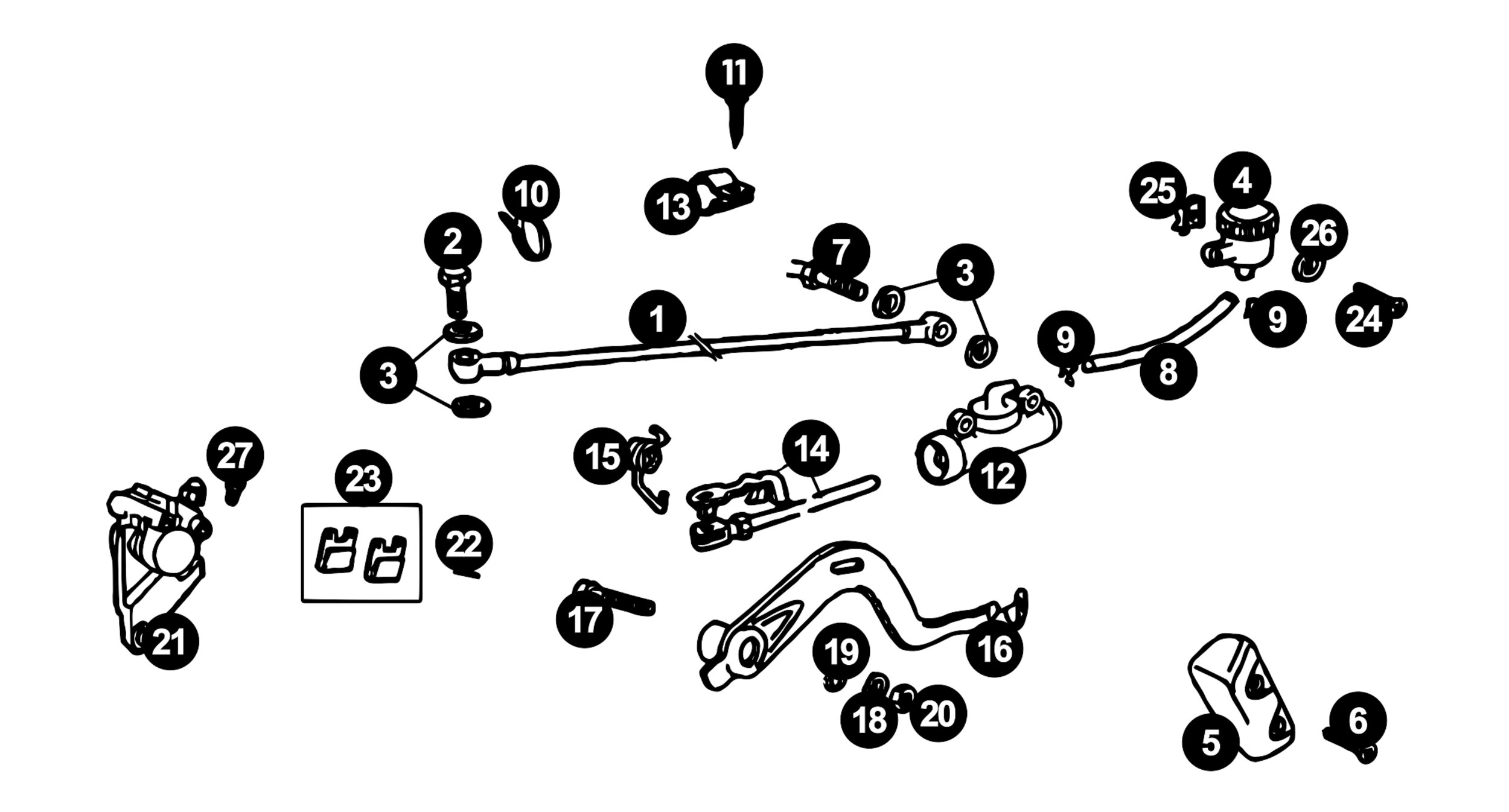 Image of Derbi Senda Ersatzteile Hinterbremse X-RACE / X-TREME