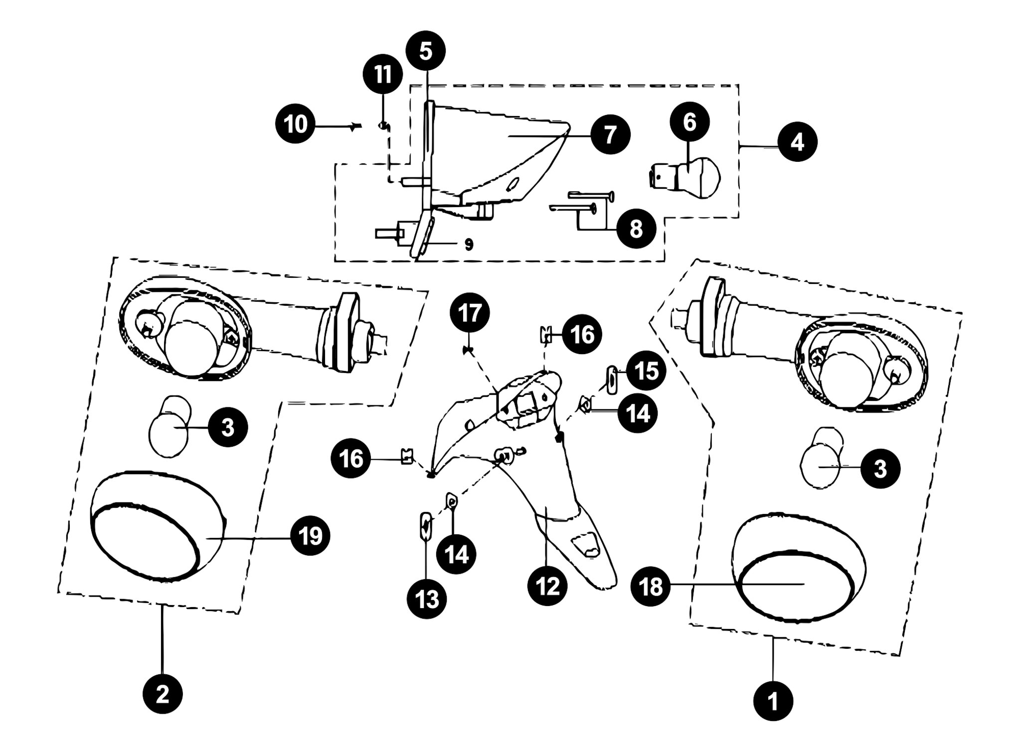 Image of Generic Cracker Ersatzteile Rücklicht / Blinker
