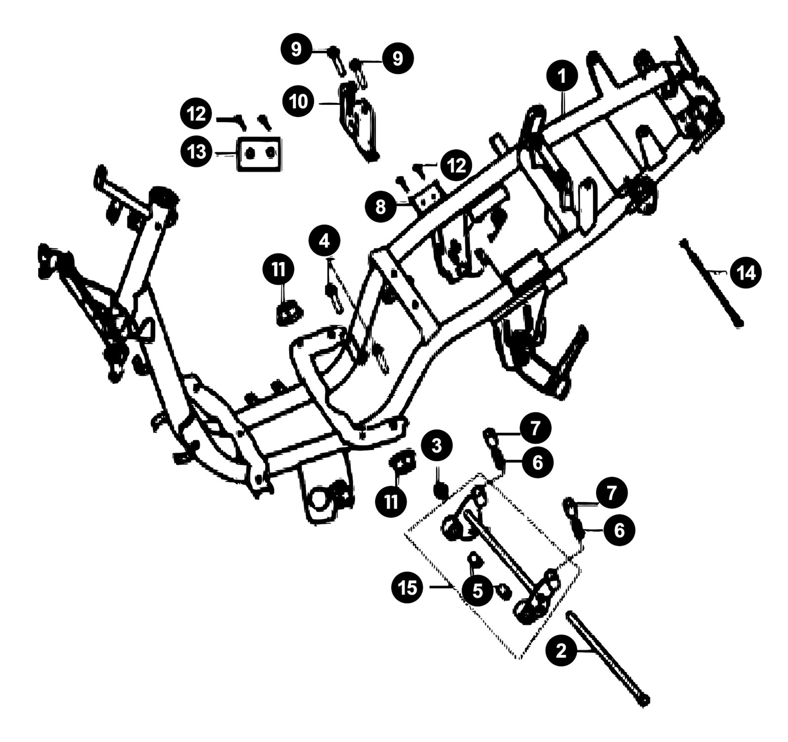 Image of Generic Cracker Ersatzteile Rahmen