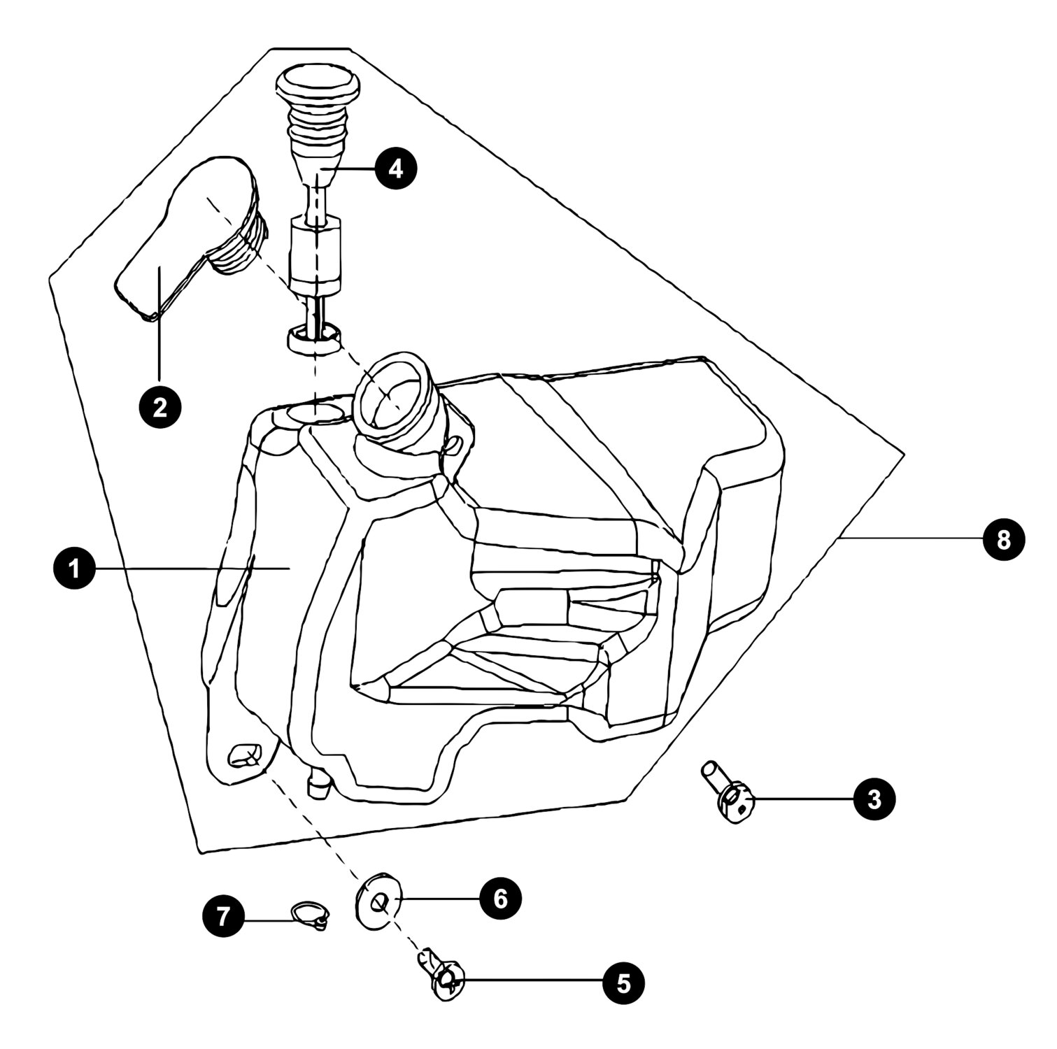 Image of Generic Cracker Ersatzteile Öltank
