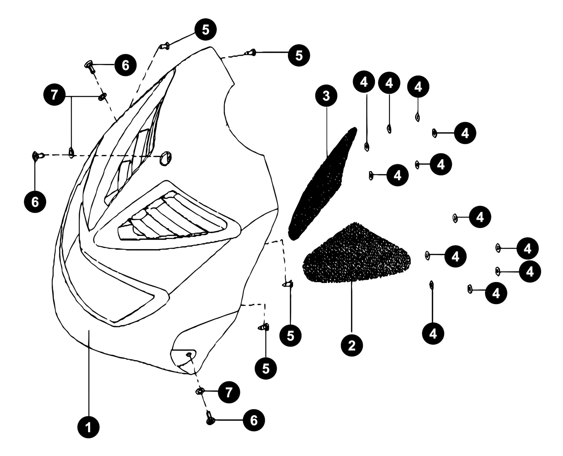 Image of Generic Cracker Ersatzteile Frontverkleidung