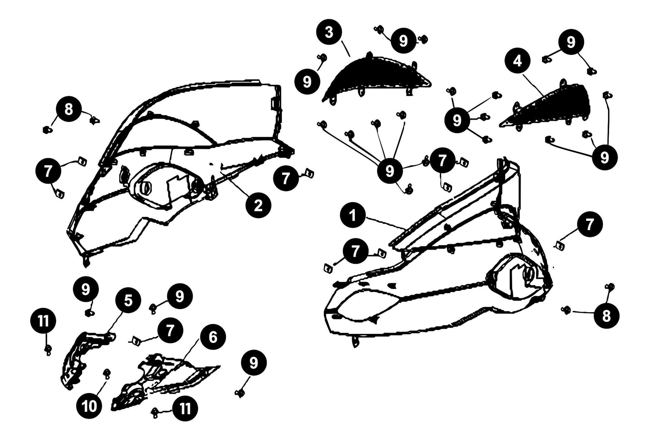 Image of Generic Ideo Ersatzteile Seitenverkleidung