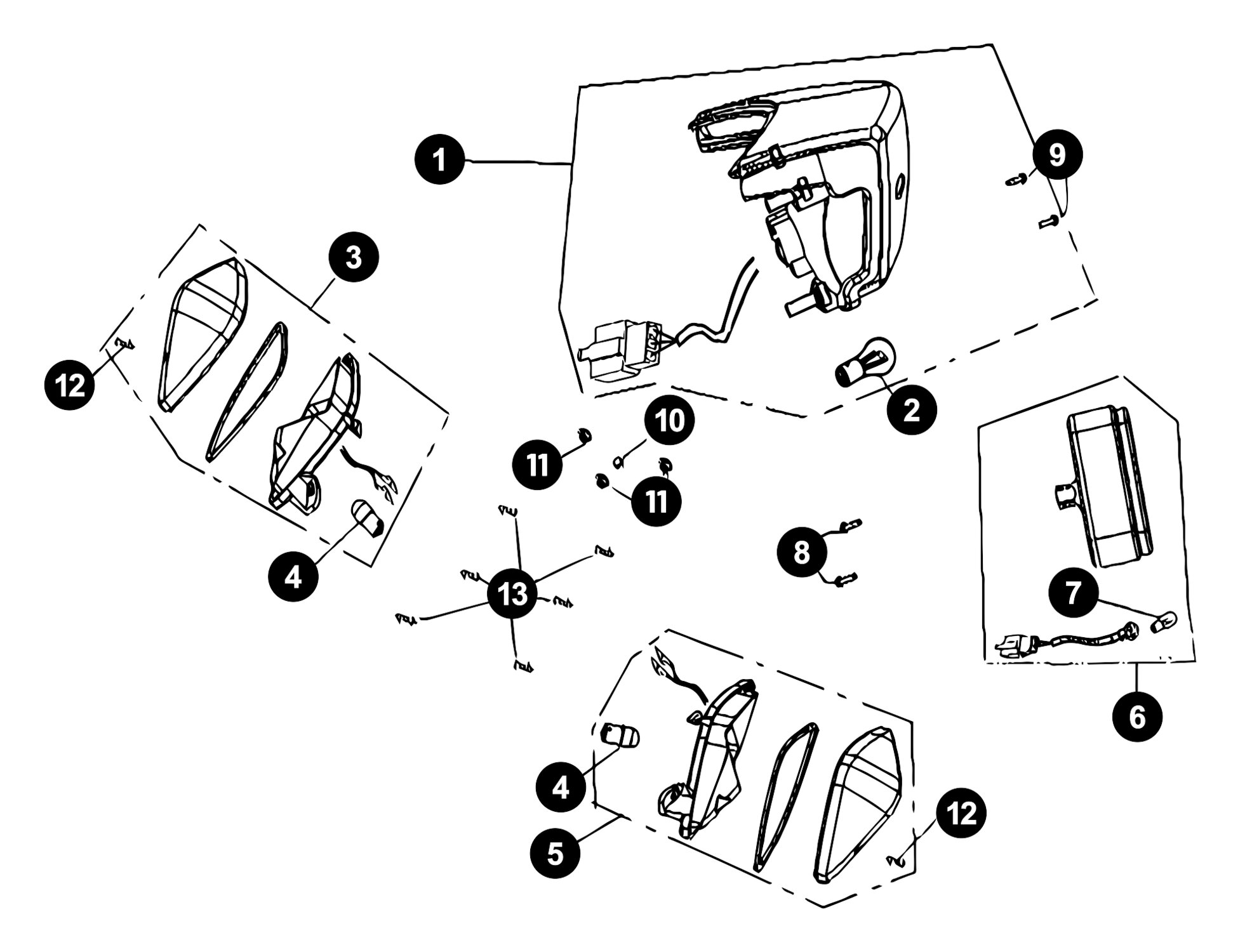 Image of Generic Ideo Ersatzteile Rücklicht