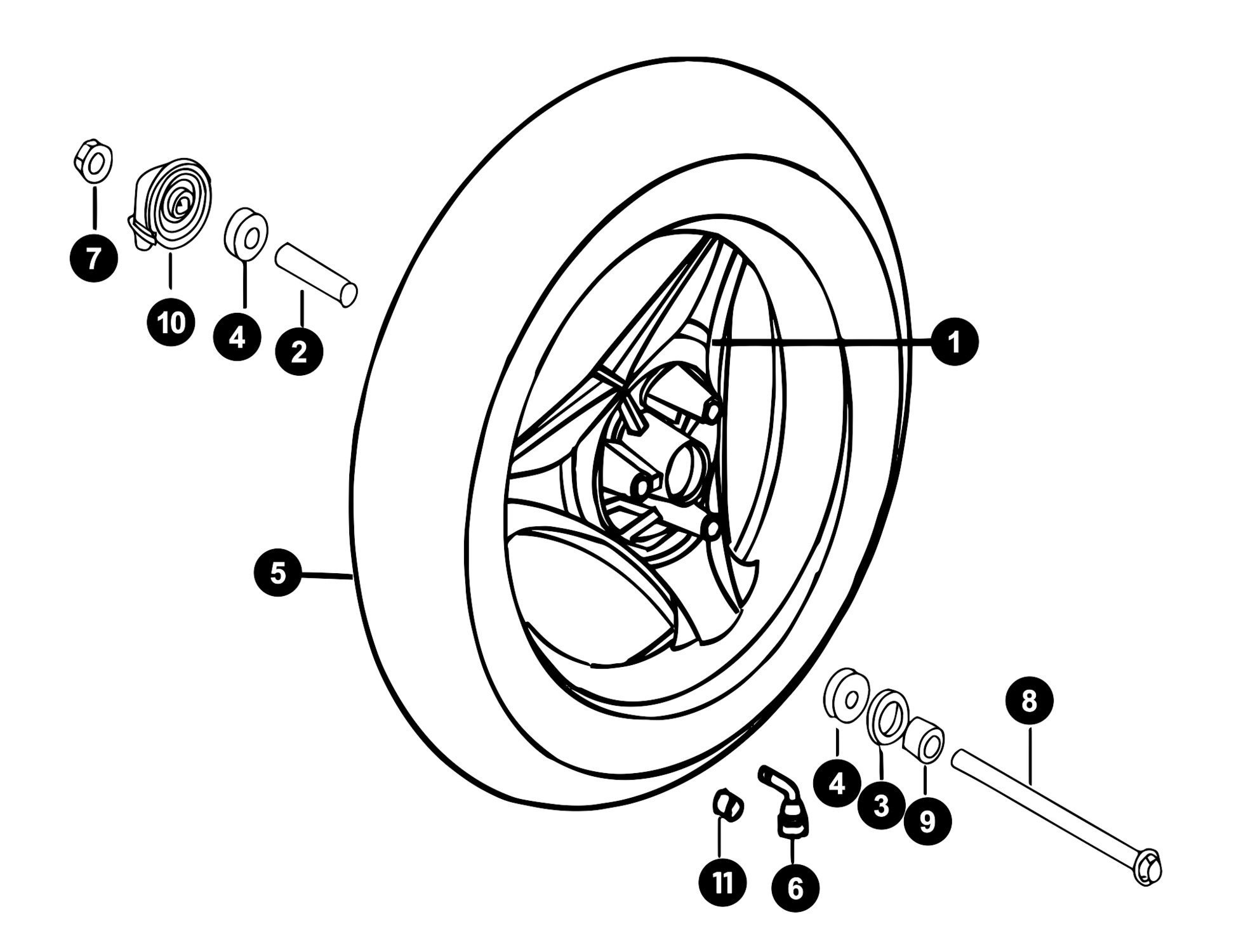 Image of Generic Ideo Ersatzteile Vorderrad