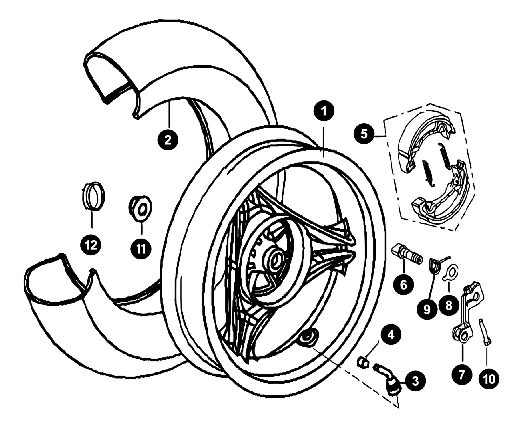 Image of Generic Ideo Ersatzteile Hinterrad