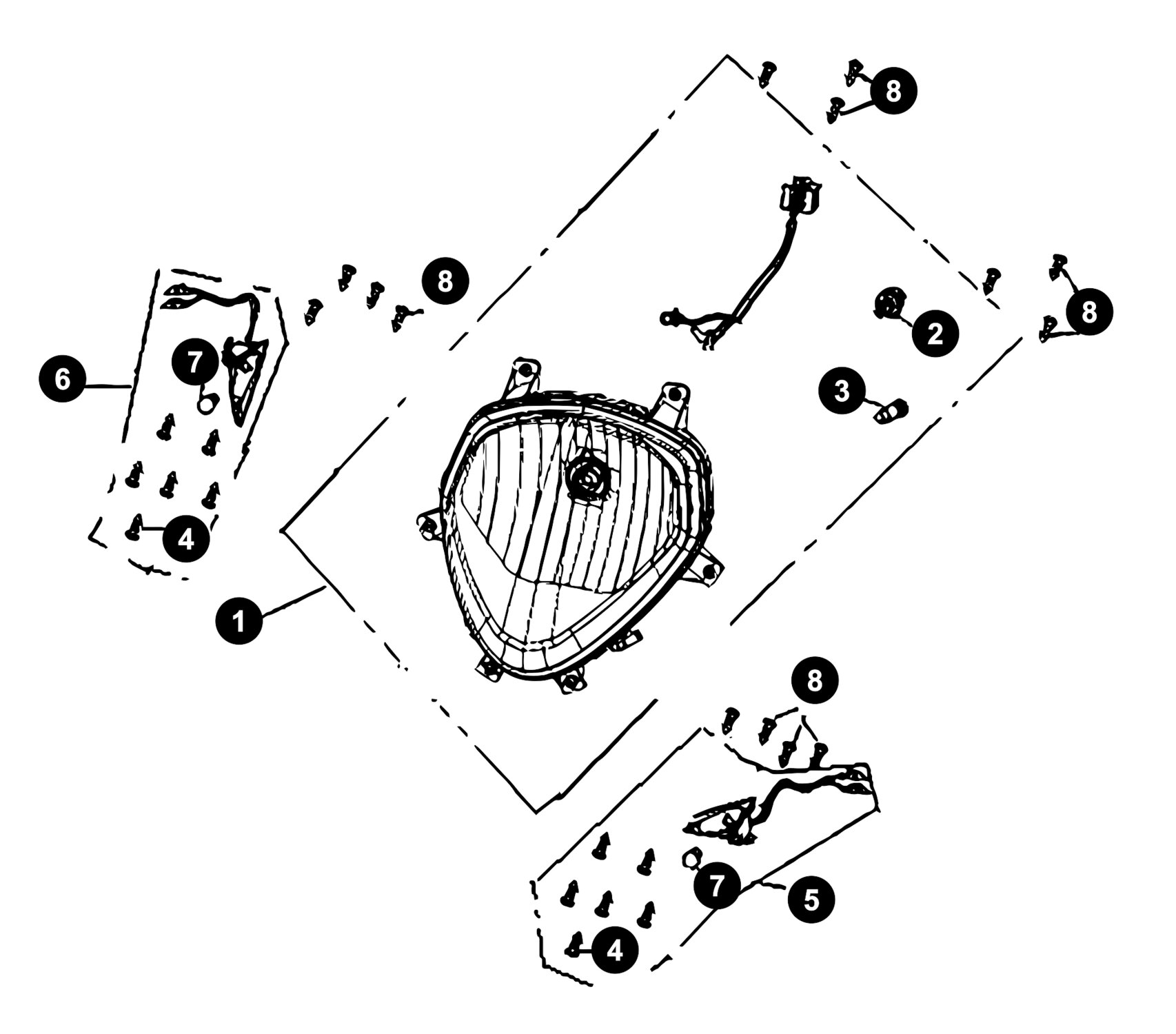 Image of Generic ROC Ersatzteile Scheinwerfer / Blinker