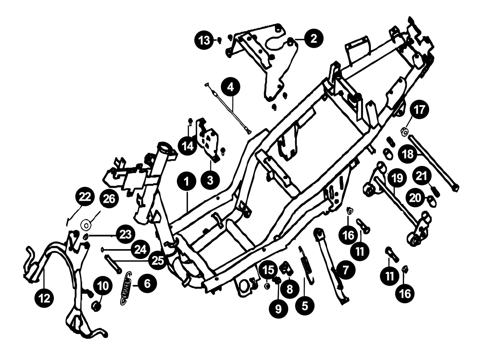 Image of Generic XOR Ersatzteile Rahmen
