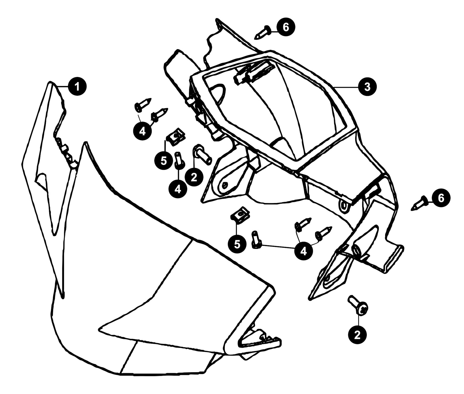 Image of Generic XOR Ersatzteile Lenkerverkleidung