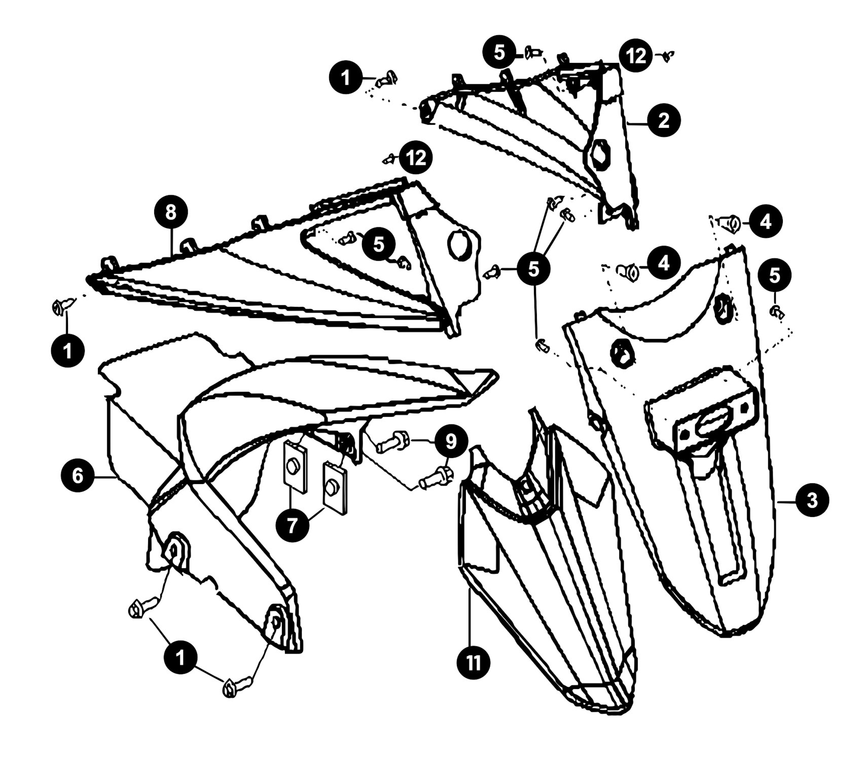 Image of Generic XOR Ersatzteile Spritzschutz