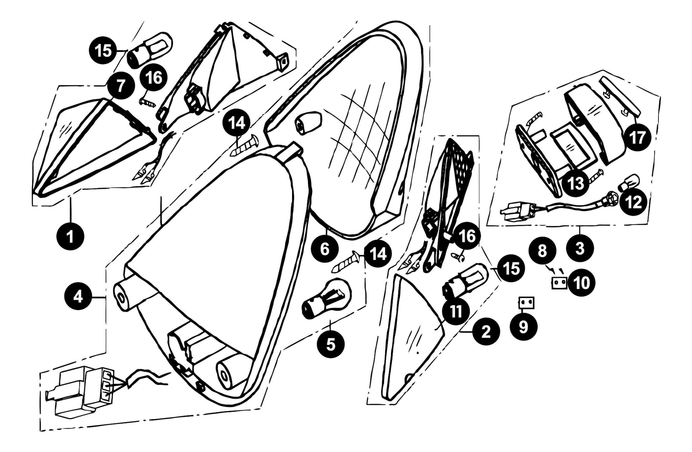 Image of Generic XOR Ersatzteile Rücklicht