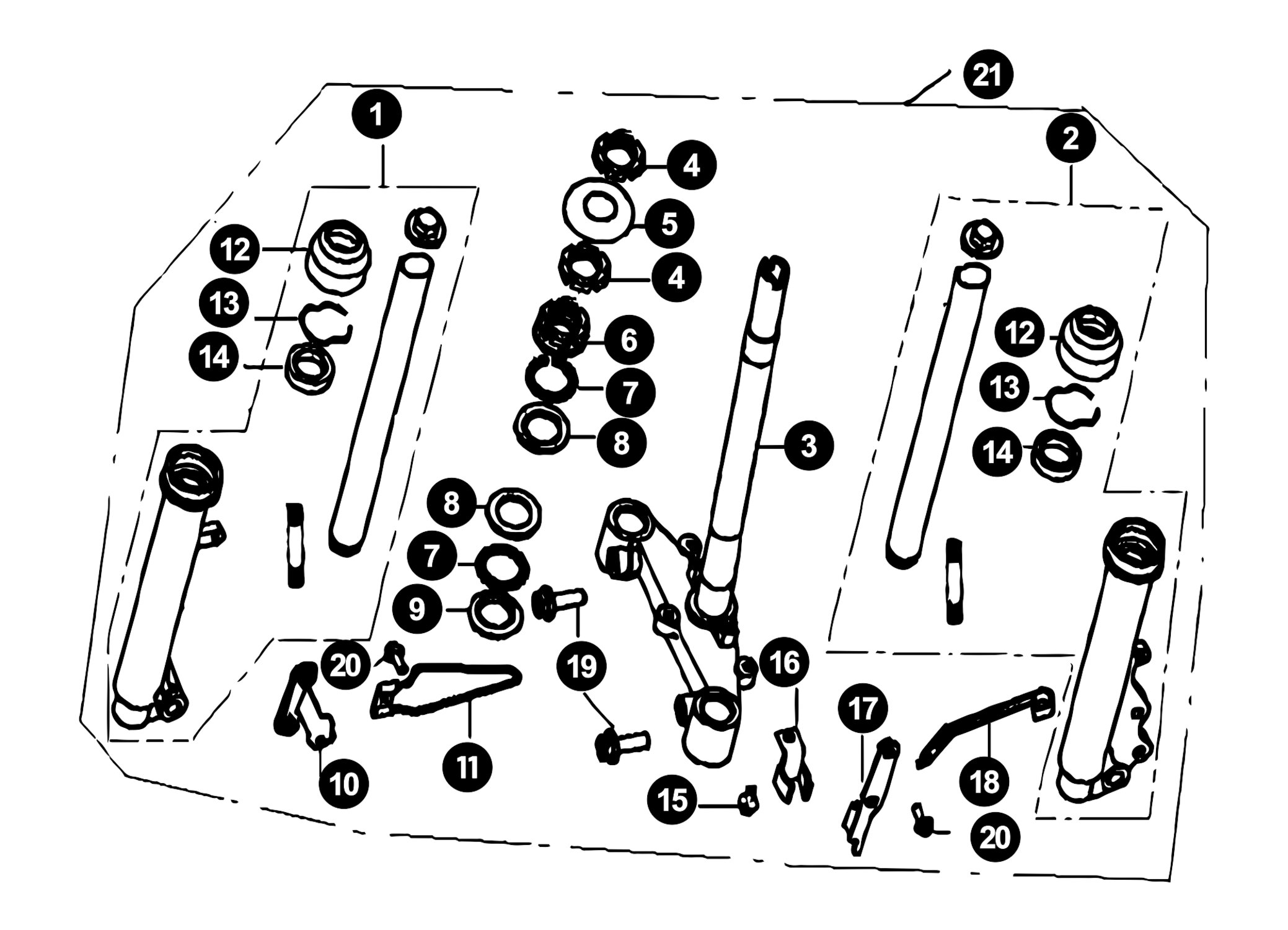 Image of Generic XOR Ersatzteile Gabel