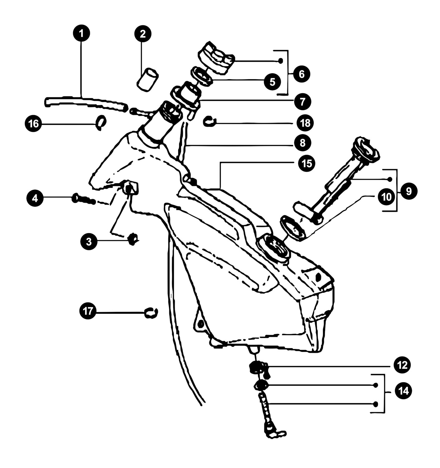 Image of Gilera Runner 50 SP ab '05 Ersatzteile Benzintank