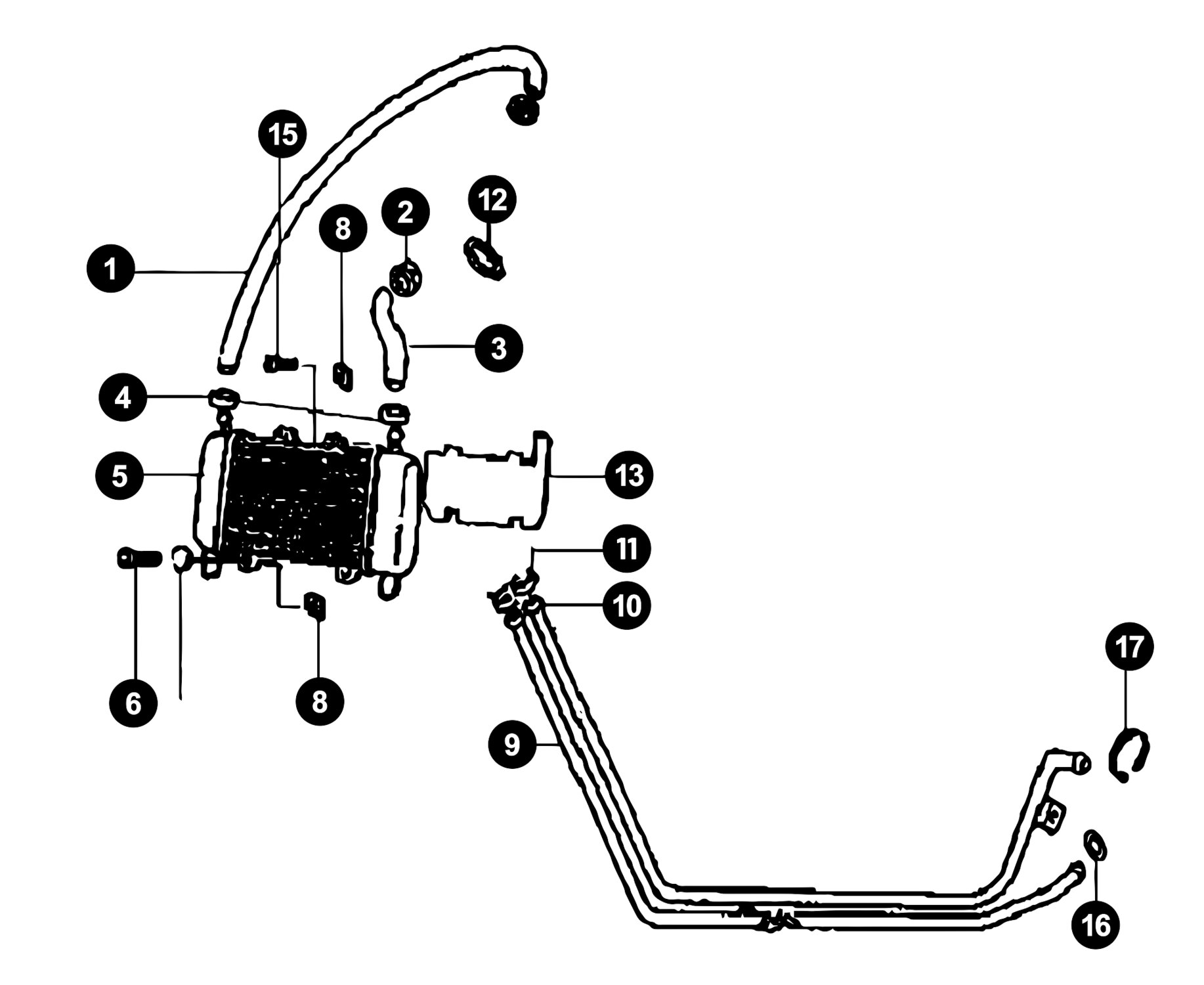 Image of Gilera Runner 50 SP ab '05 Ersatzteile Kühler