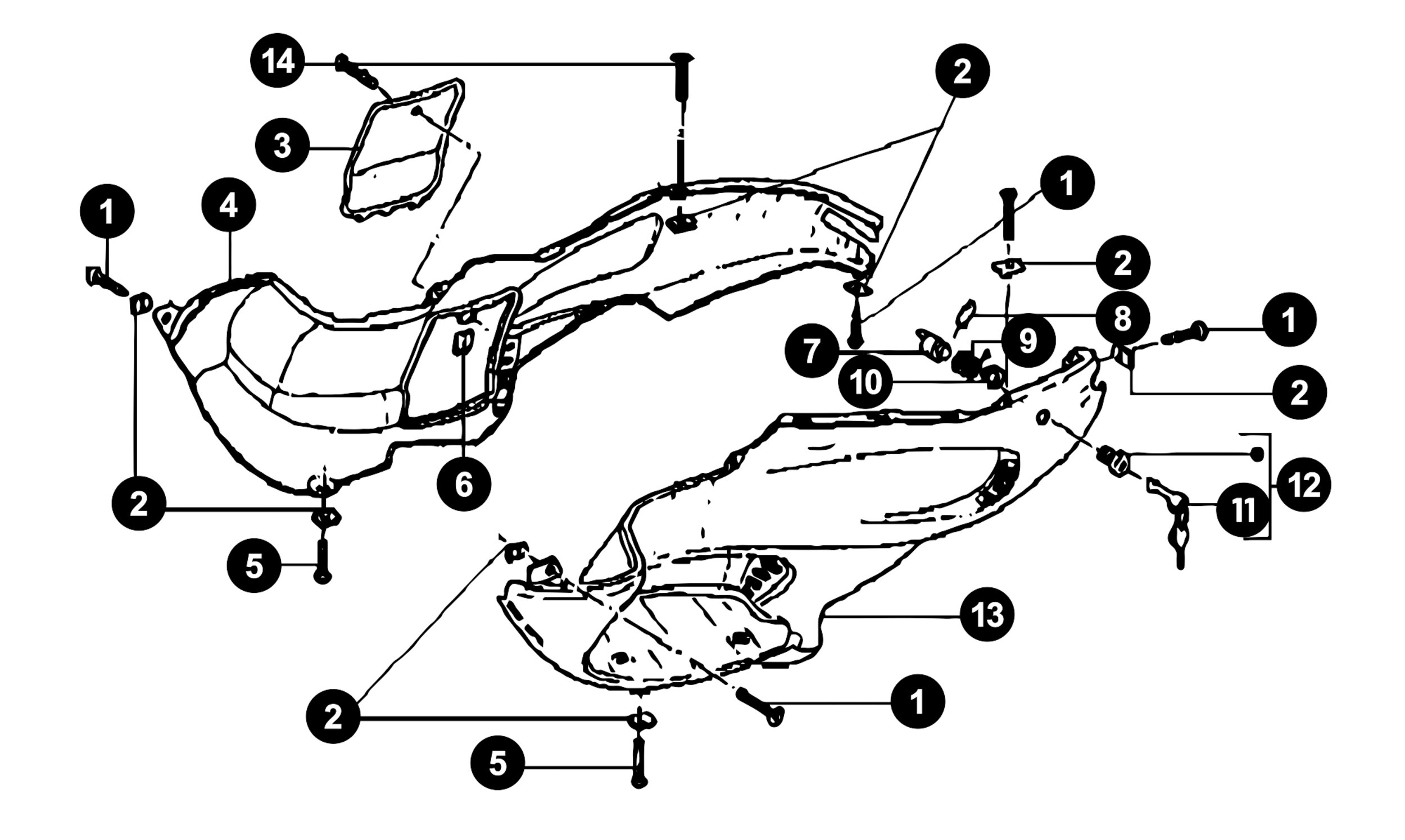 Image of Gilera Runner 50 SP ab '05 Ersatzteile Seitenverkleidung