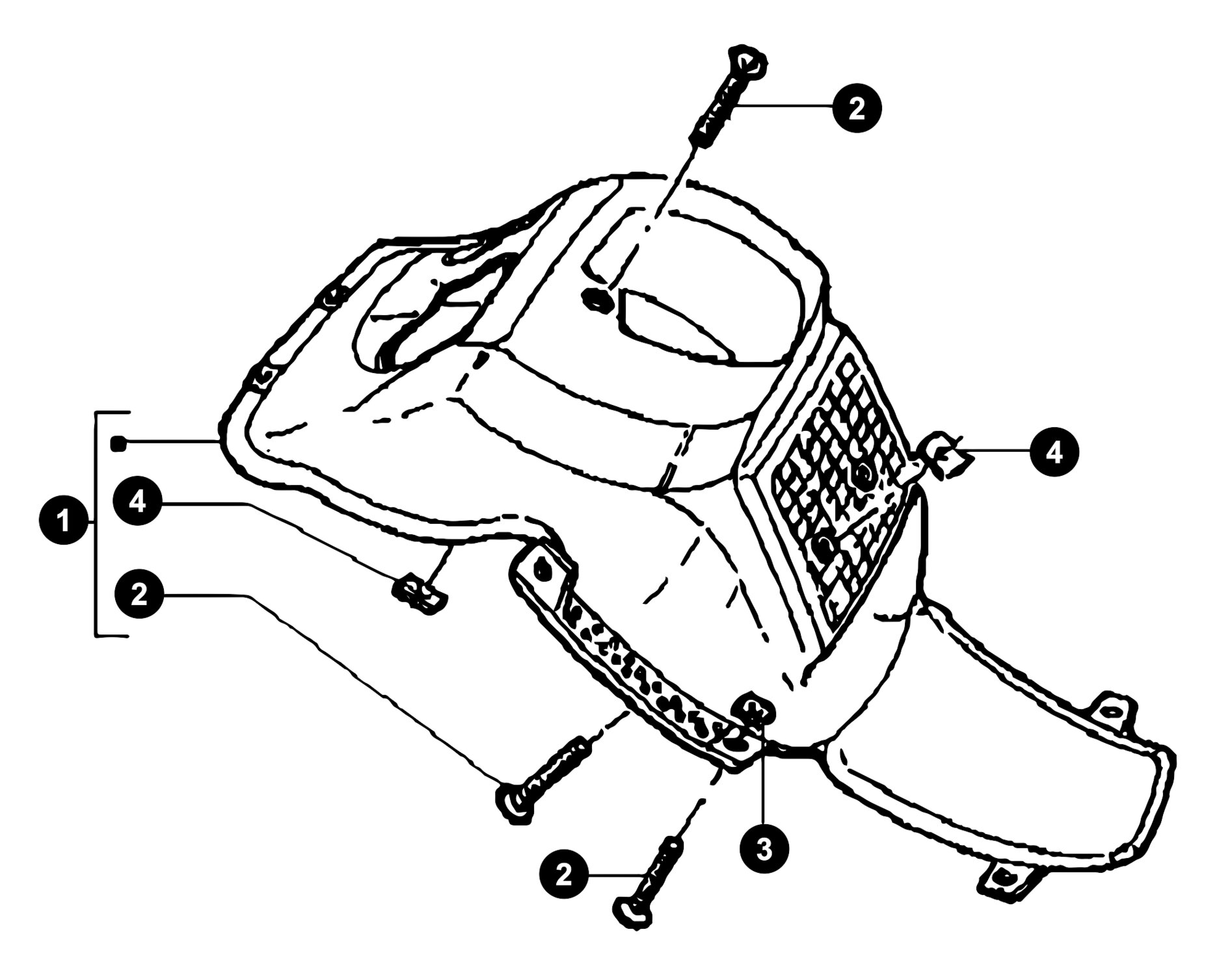 Image of Gilera Runner 50 SP ab '05 Ersatzteile Gabelverkleidung