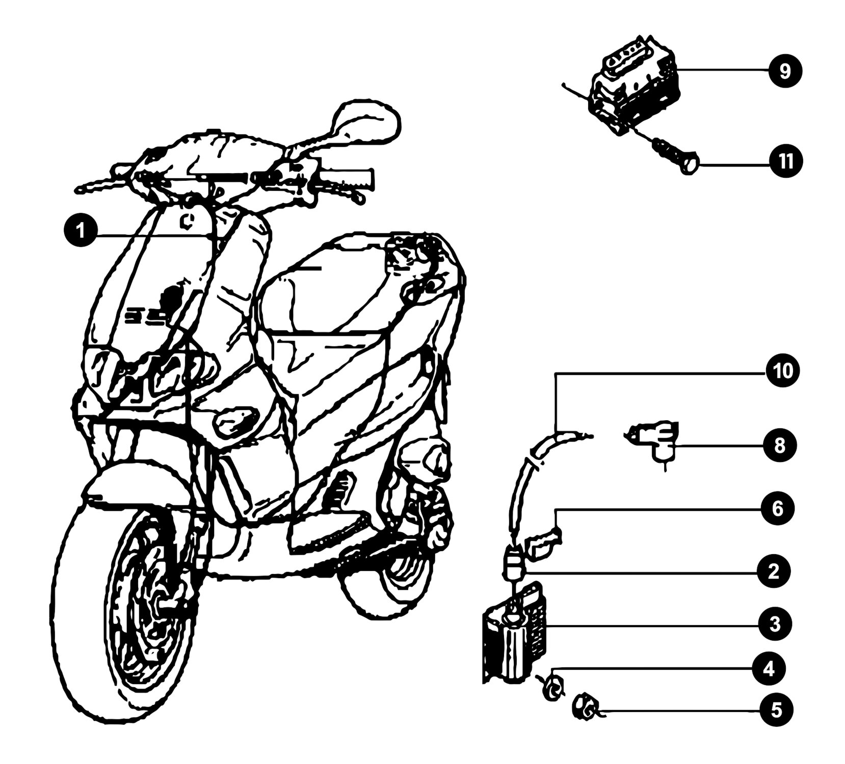 Image of Gilera Runner 50 SP ab '05 Ersatzteile Elektrik