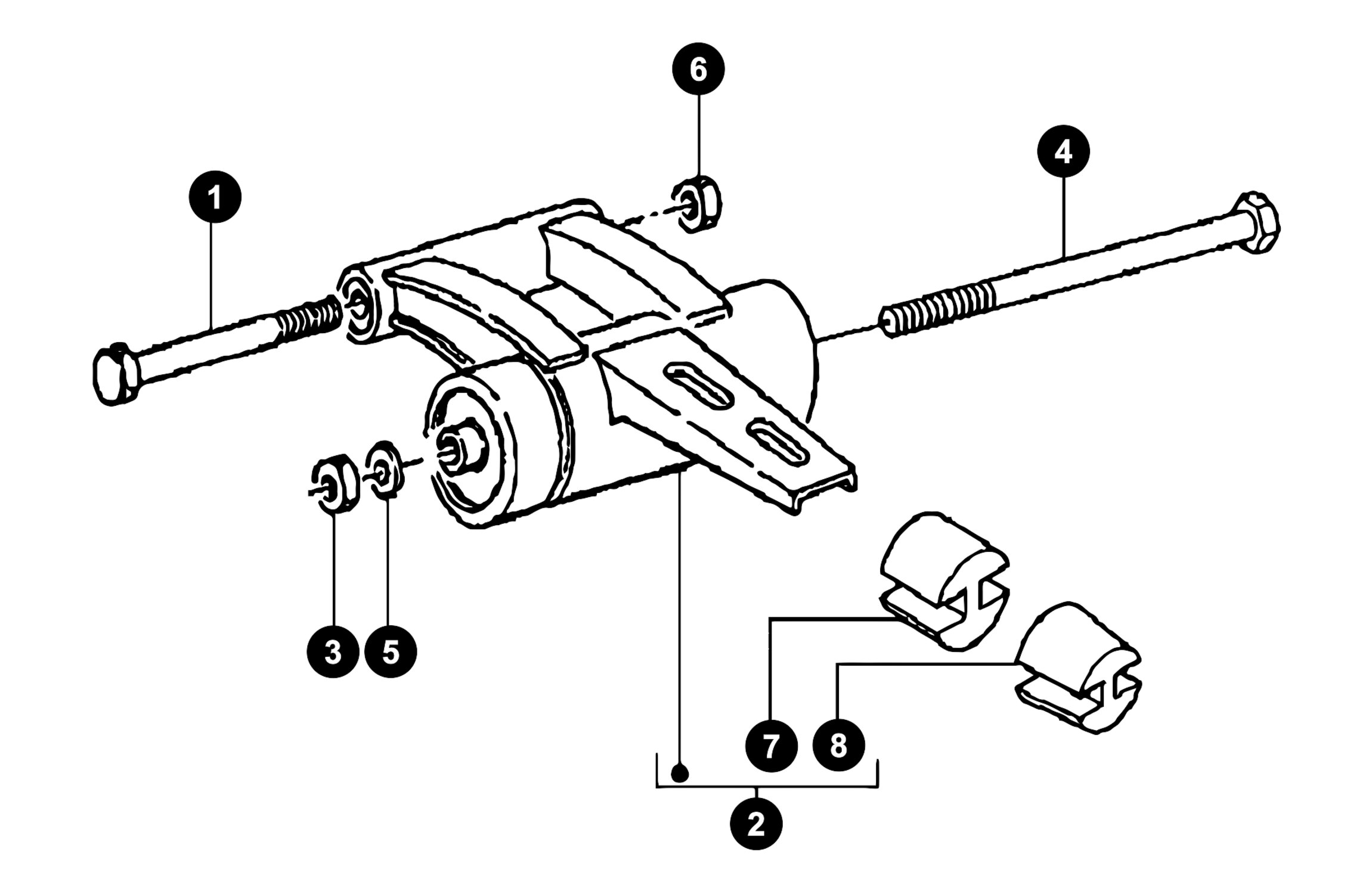 Image of Gilera Runner 50 SP ab '05 Ersatzteile Motoraufhängung