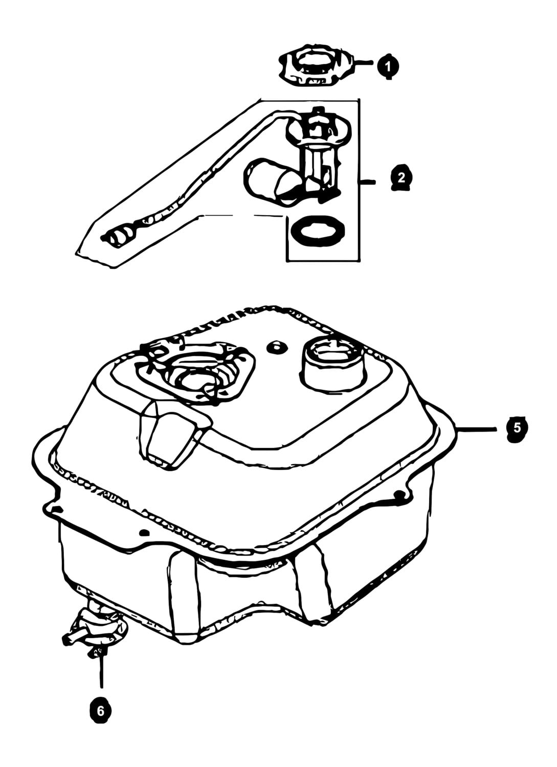 Image of Kymco Agility 4T 10" Ersatzteile Benzintank