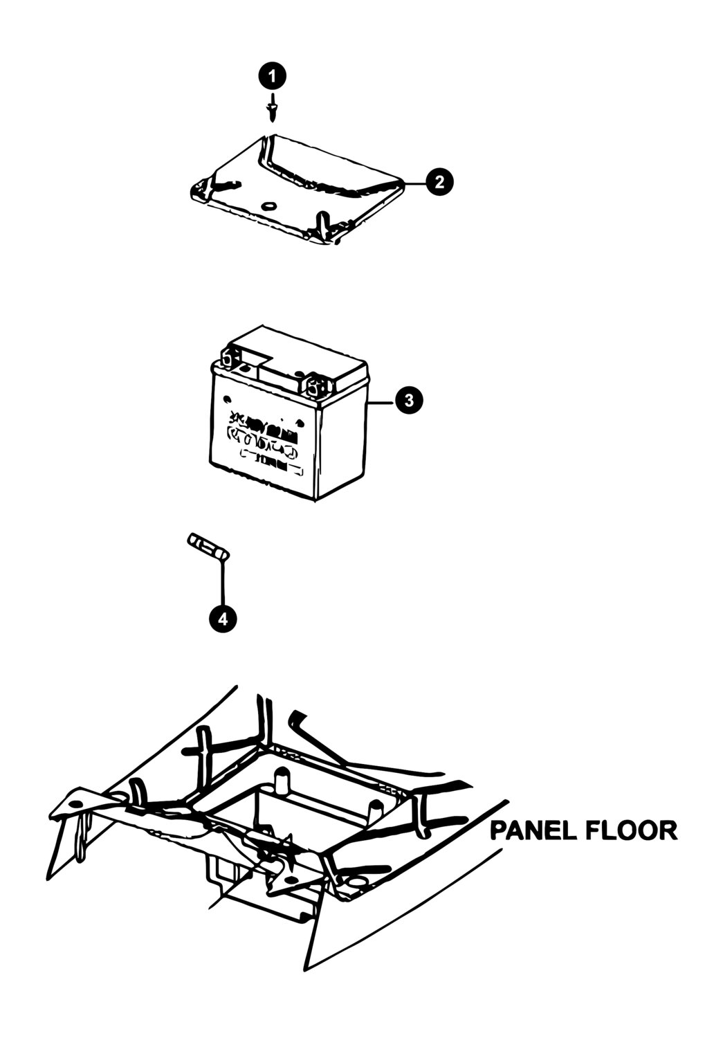 Image of Kymco Agility 4T 12" Ersatzteile Batterie