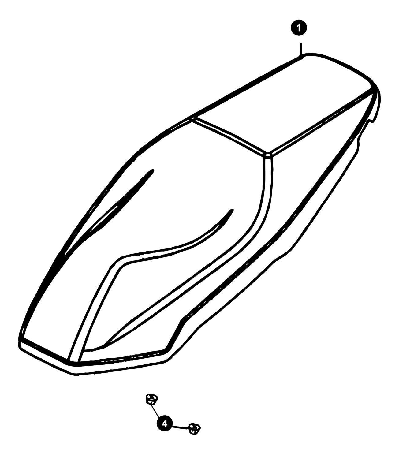 Image of Kymco Agility City 4T 16" Ersatzteile Sitzbank