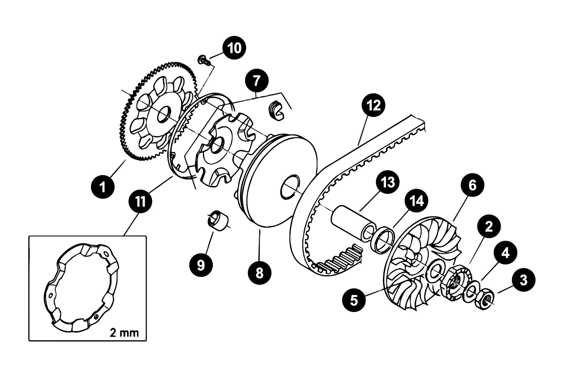 Image of Morini LC Ersatzteile Variomatik