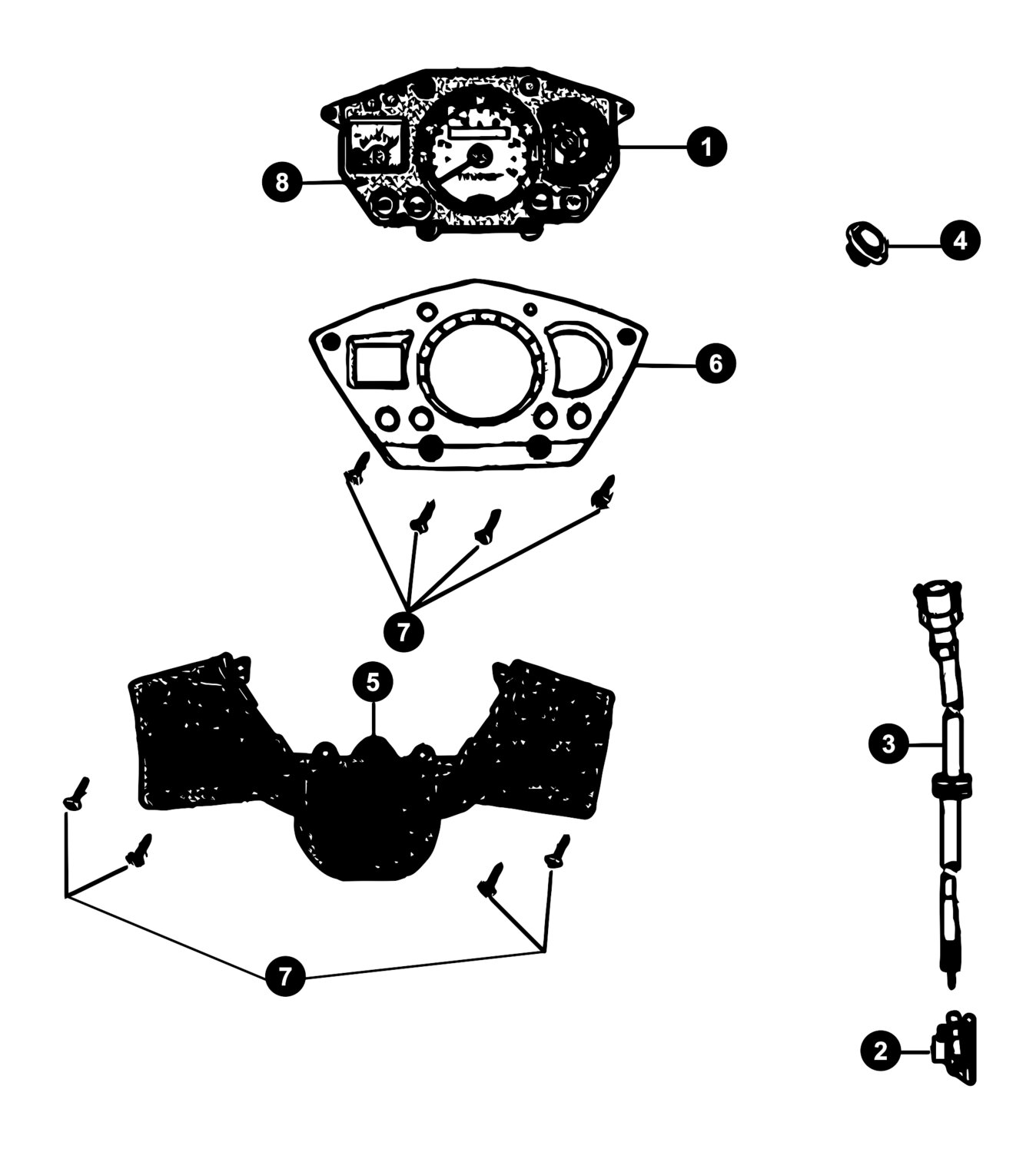 Image of Peugeot Jetforce Ersatzteile Tacho