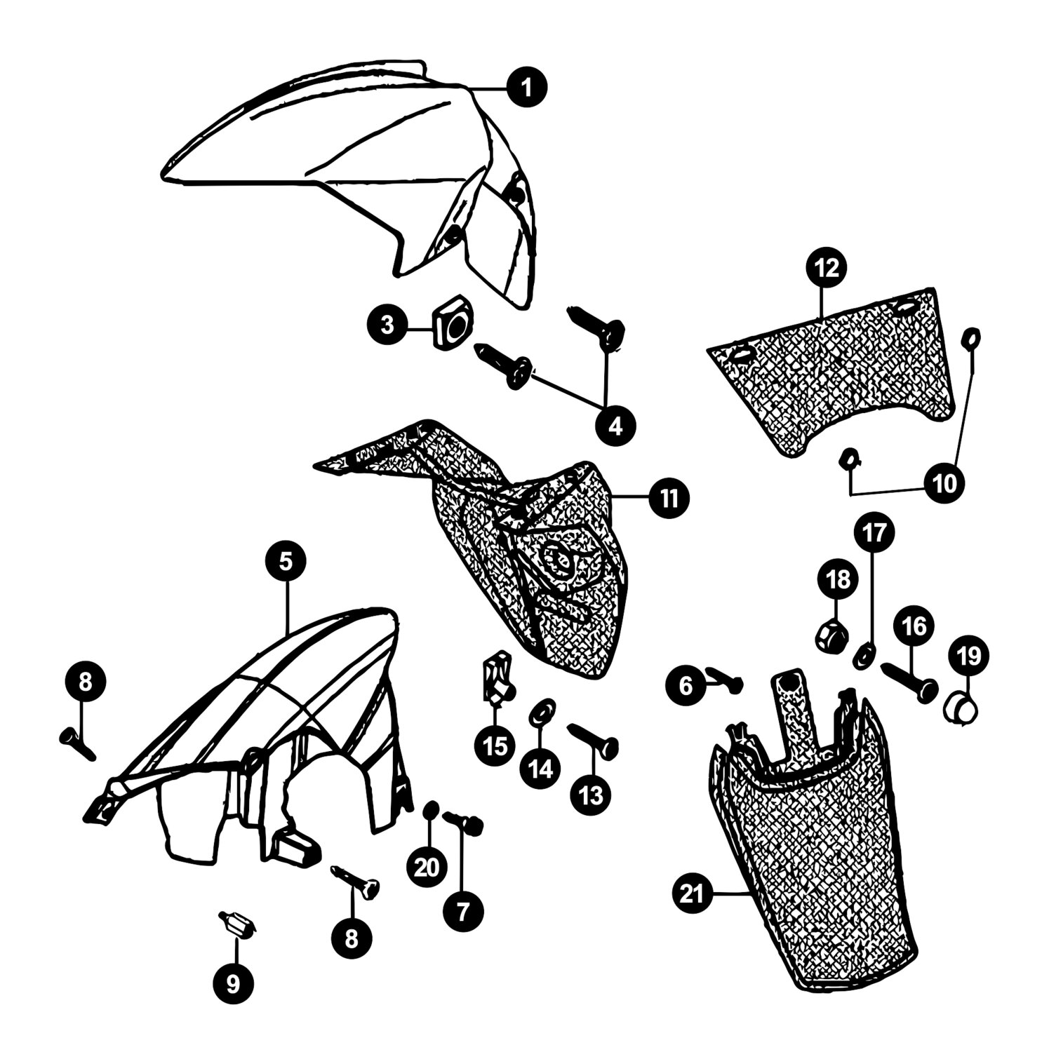 Image of Peugeot Jetforce Ersatzteile Schutzblech