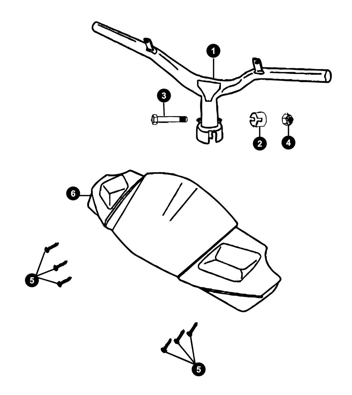 Image of Peugeot Jetforce Ersatzteile Lenker