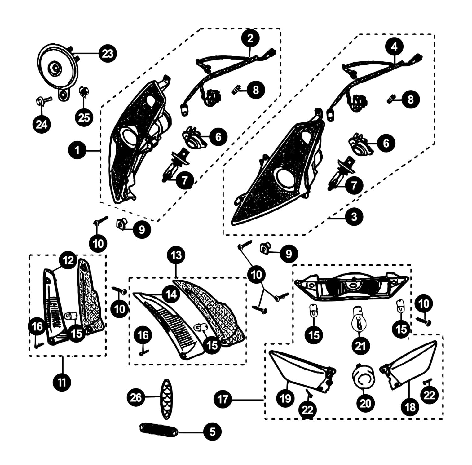 Image of Peugeot Jetforce Ersatzteile Beleuchtung