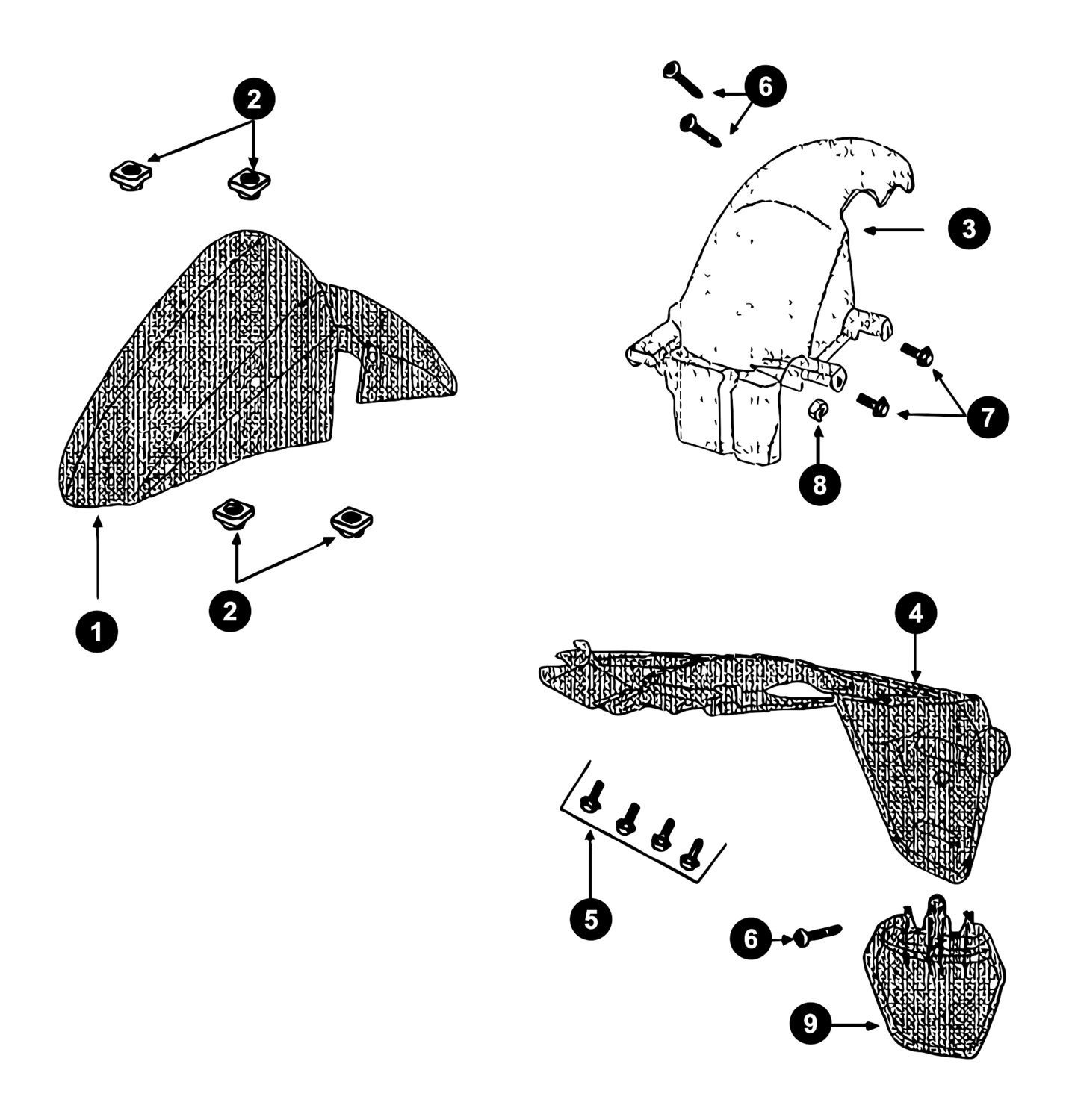 Image of Peugeot Kisbee 4T Ersatzteile Schutzblech