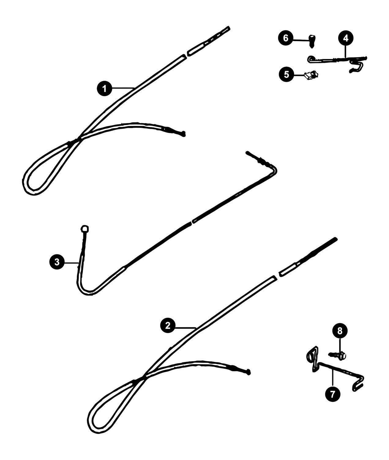 Image of Peugeot Ludix One Ersatzteile Seilzüge