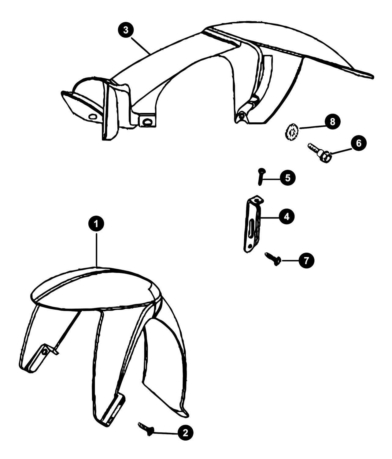 Image of Peugeot Ludix One Ersatzteile Schutzblech