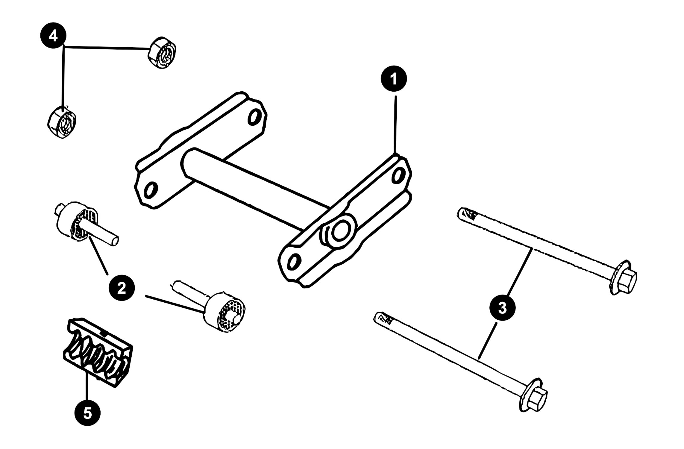 Image of Peugeot Ludix One Ersatzteile Motoraufhängung
