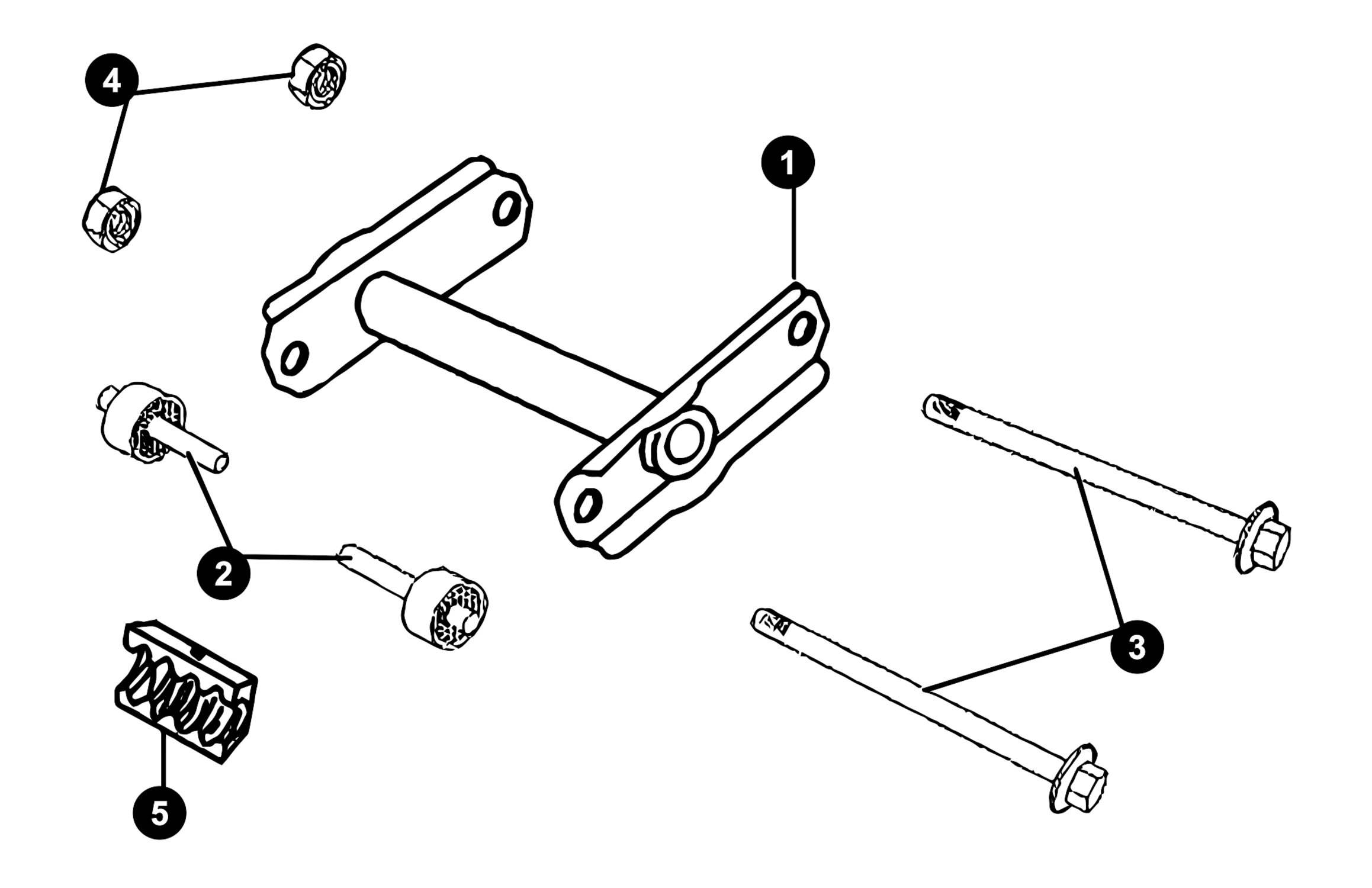 Image of Peugeot Ludix Pro Ersatzteile Motoraufhängung