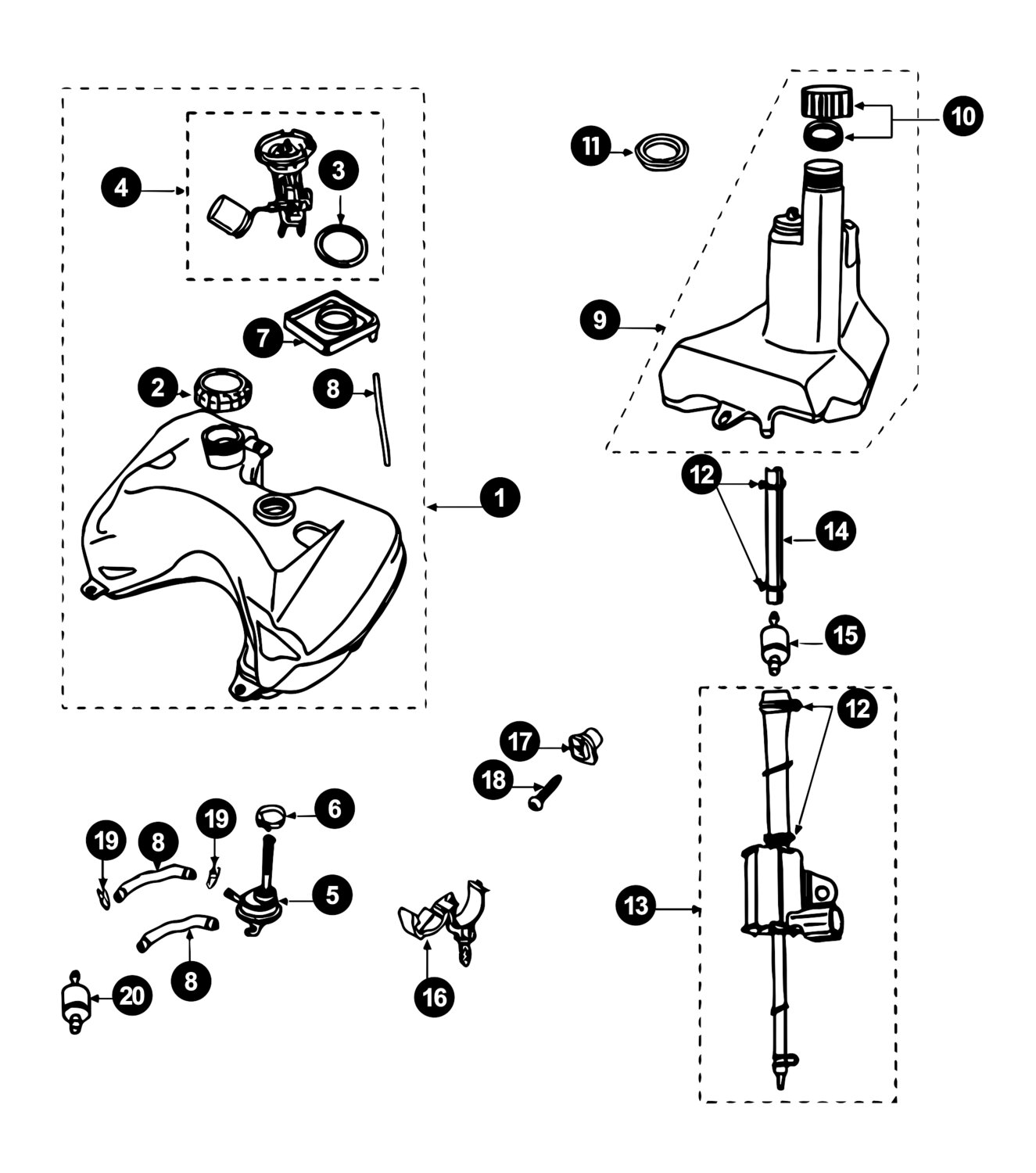 Image of Peugeot Speedfight 2 Ersatzteile Benzintank