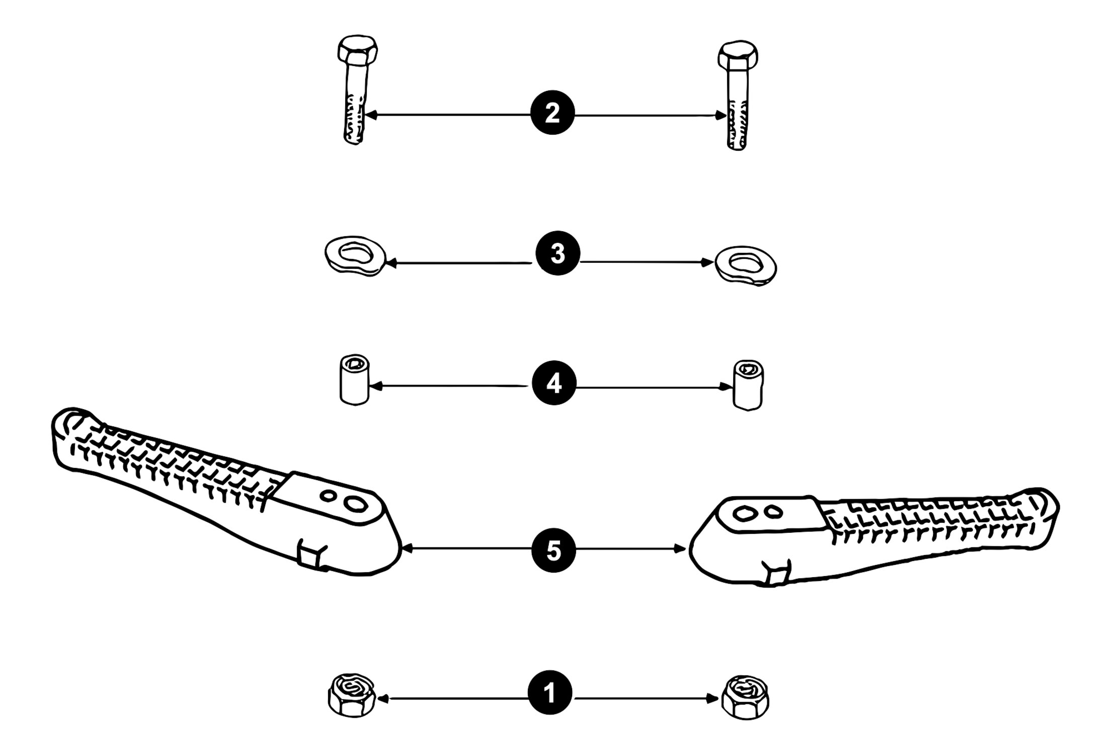 Image of Peugeot Speedfight 2 Ersatzteile Fussrasten