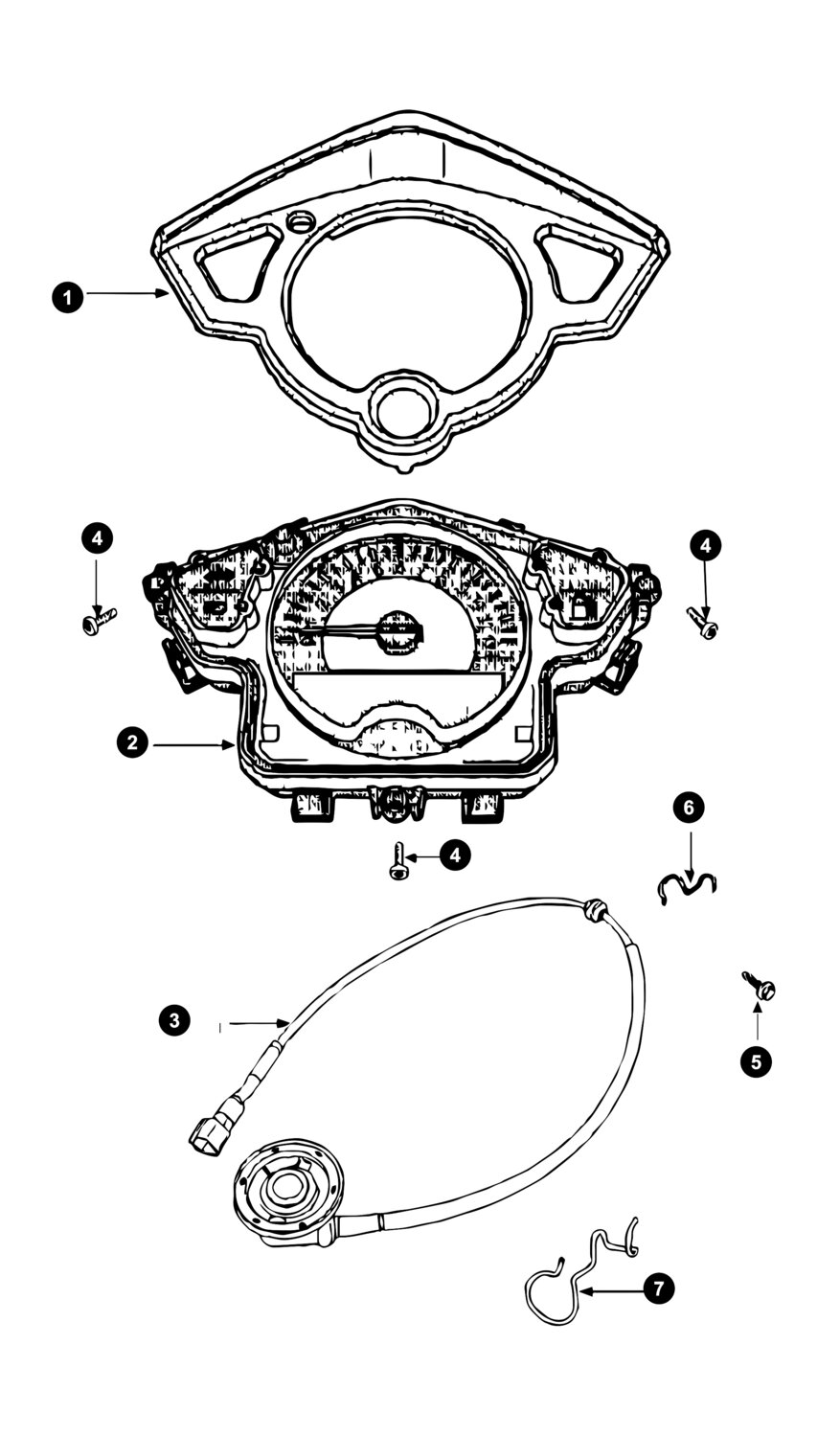 Image of Peugeot Speedfight 3 Ersatzteile Tacho / Tachowelle