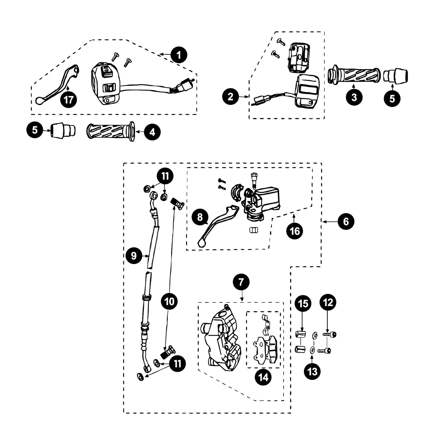 Image of Peugeot Speedfight 3 Ersatzteile Hebel / Schalter / Spiegel