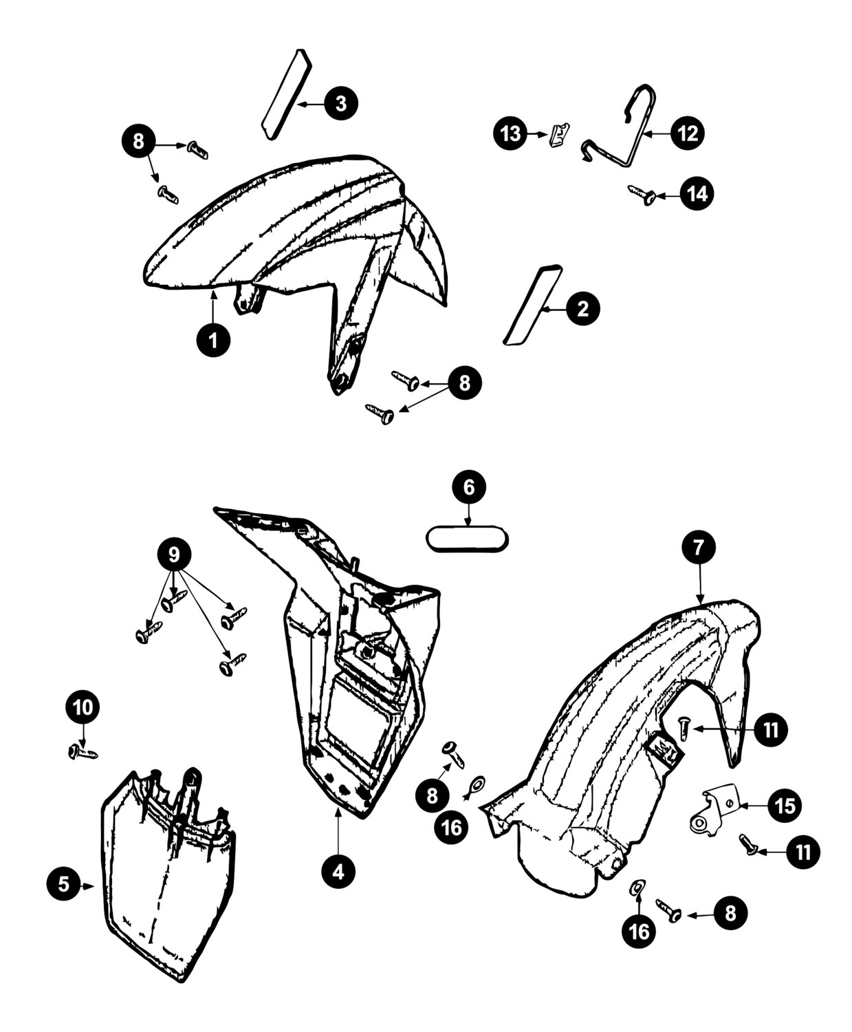 Image of Peugeot Speedfight 3 Ersatzteile Schutzblech