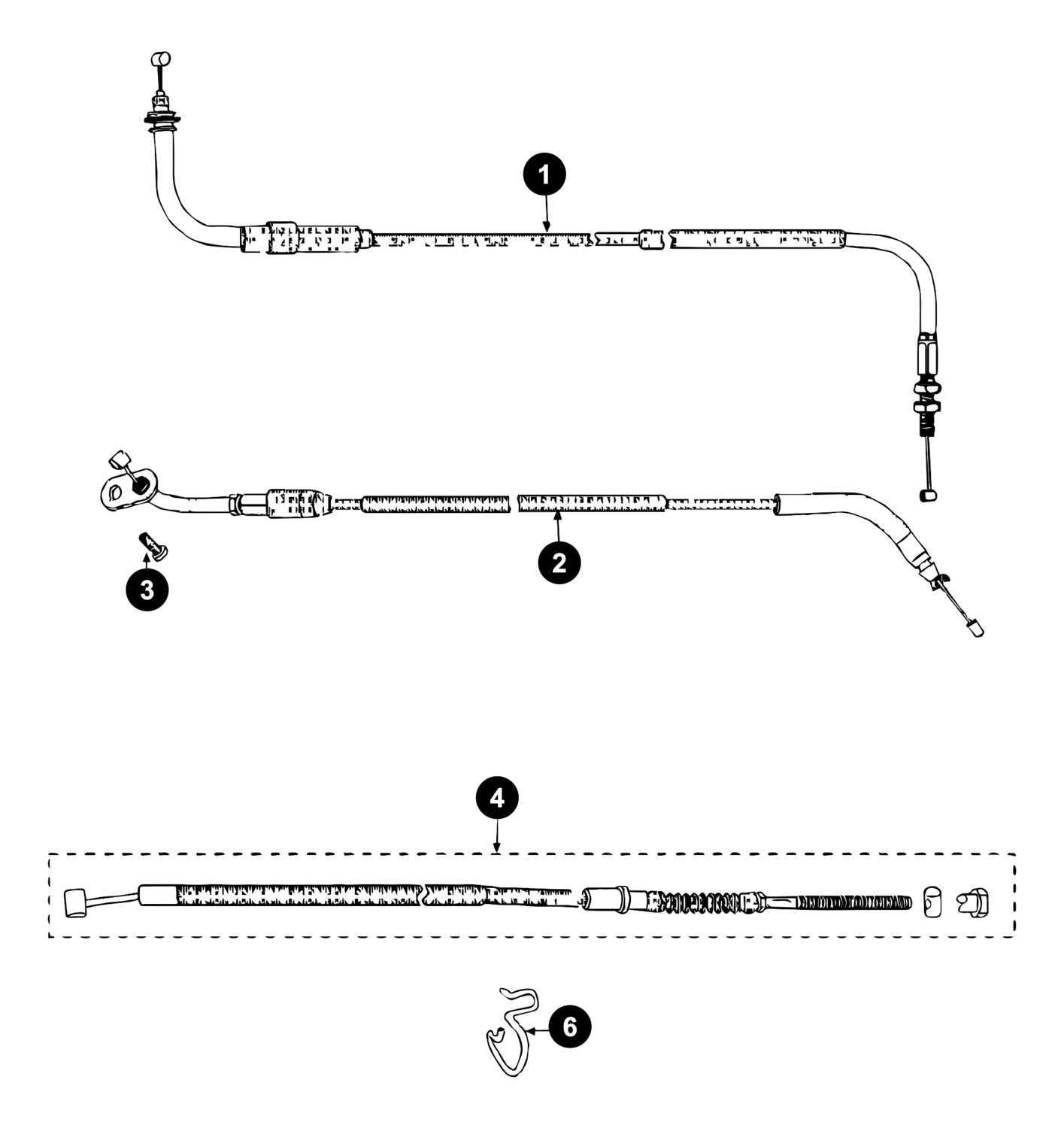 Image of Peugeot Speedfight 3 Ersatzteile Seilzüge