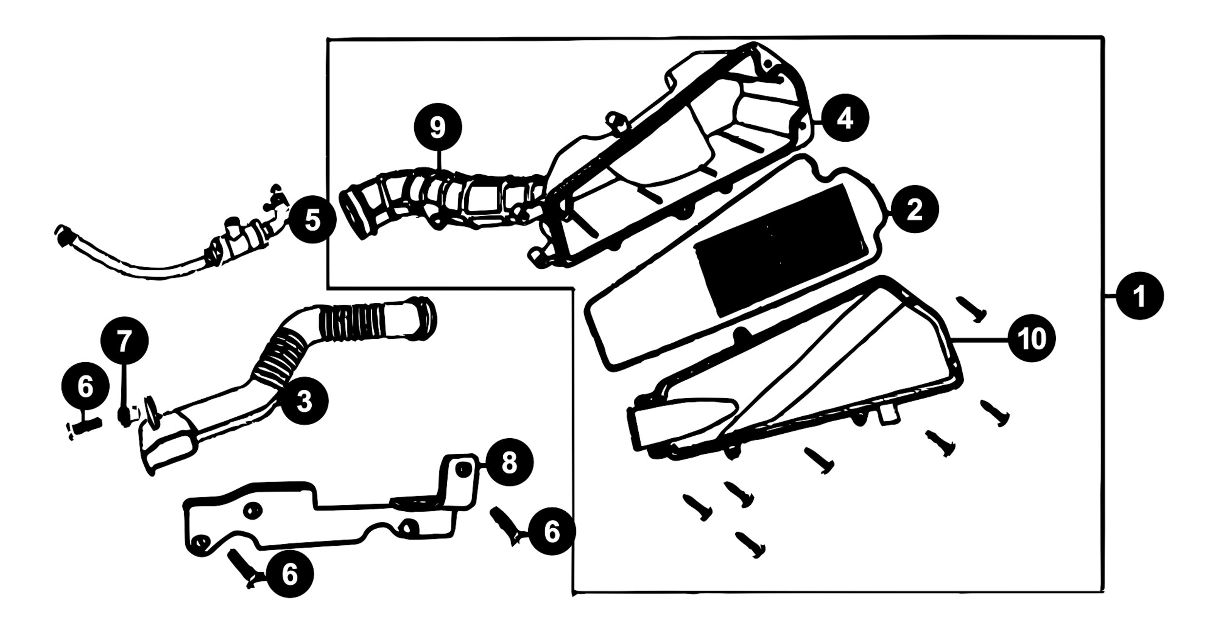 Image of Peugeot Speedfight 3 Ersatzteile Luftfilter 4-Takt