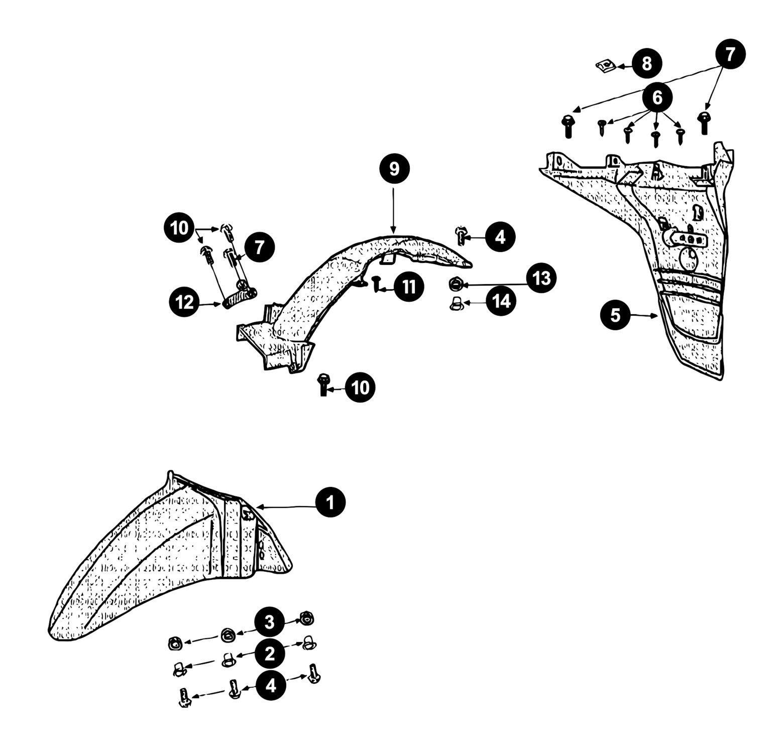 Image of Peugeot Tweet 4T Ersatzteile Schutzblech