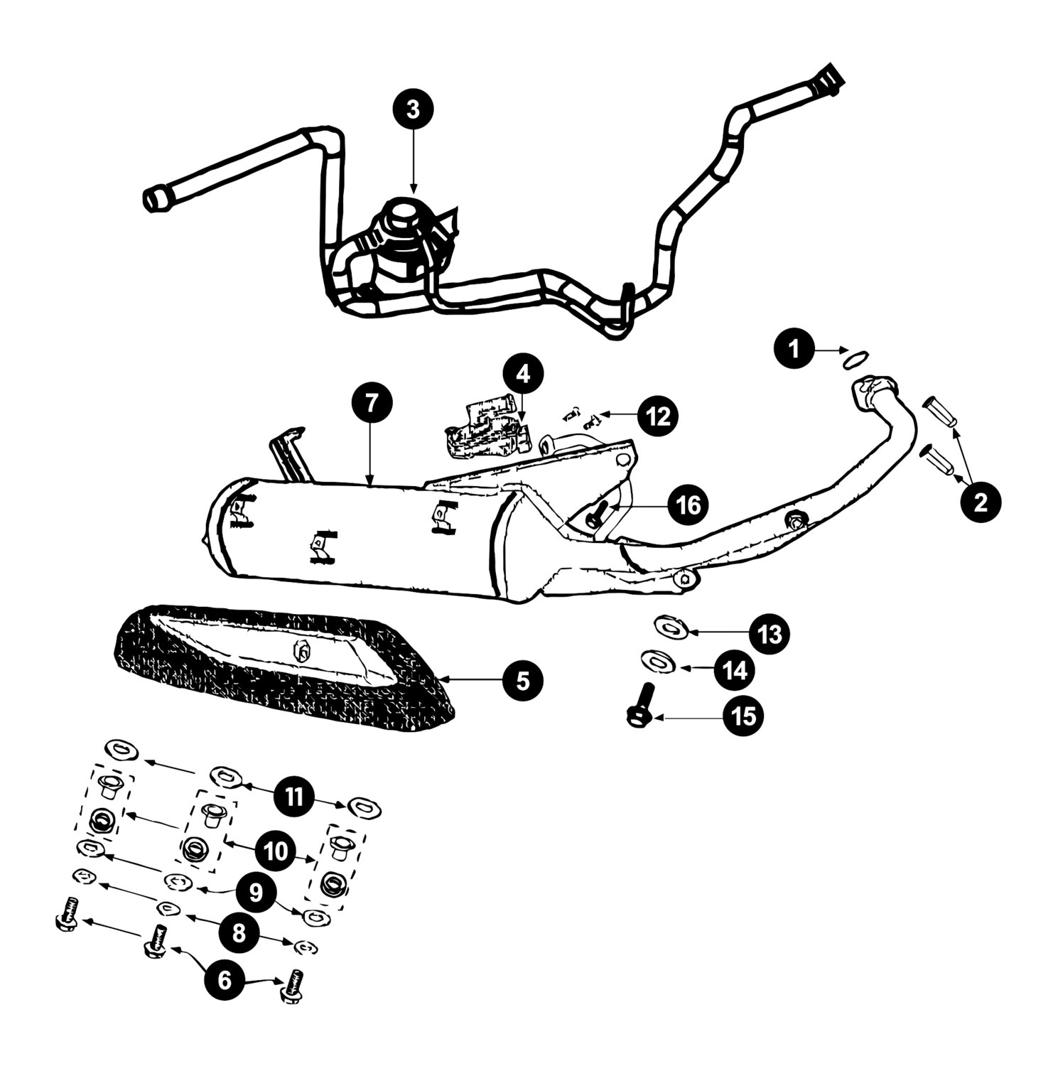 Image of Peugeot Tweet 4T Ersatzteile Auspuff