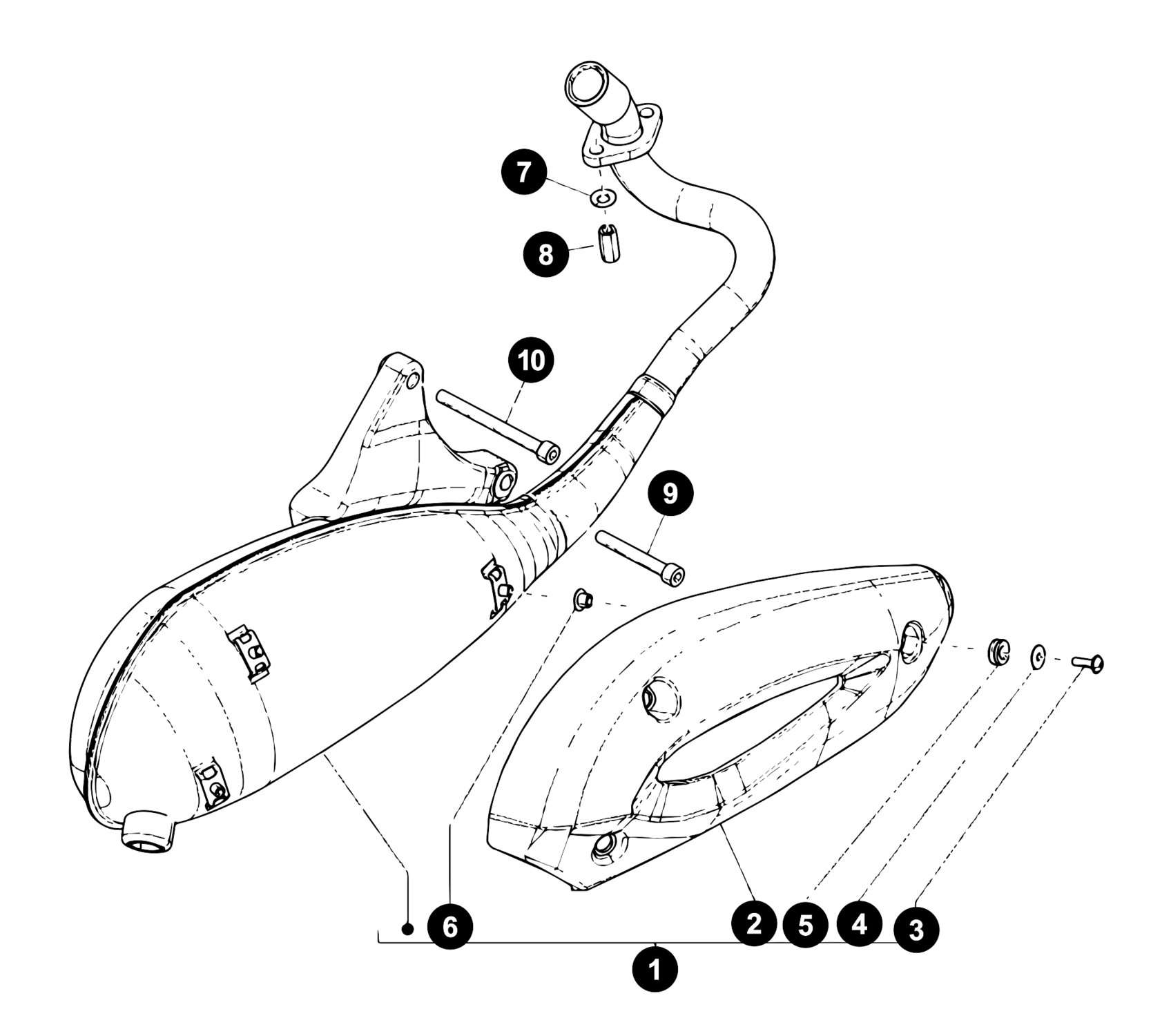 Image of Piaggio Liberty 4T '09-'16 Ersatzteile Auspuff