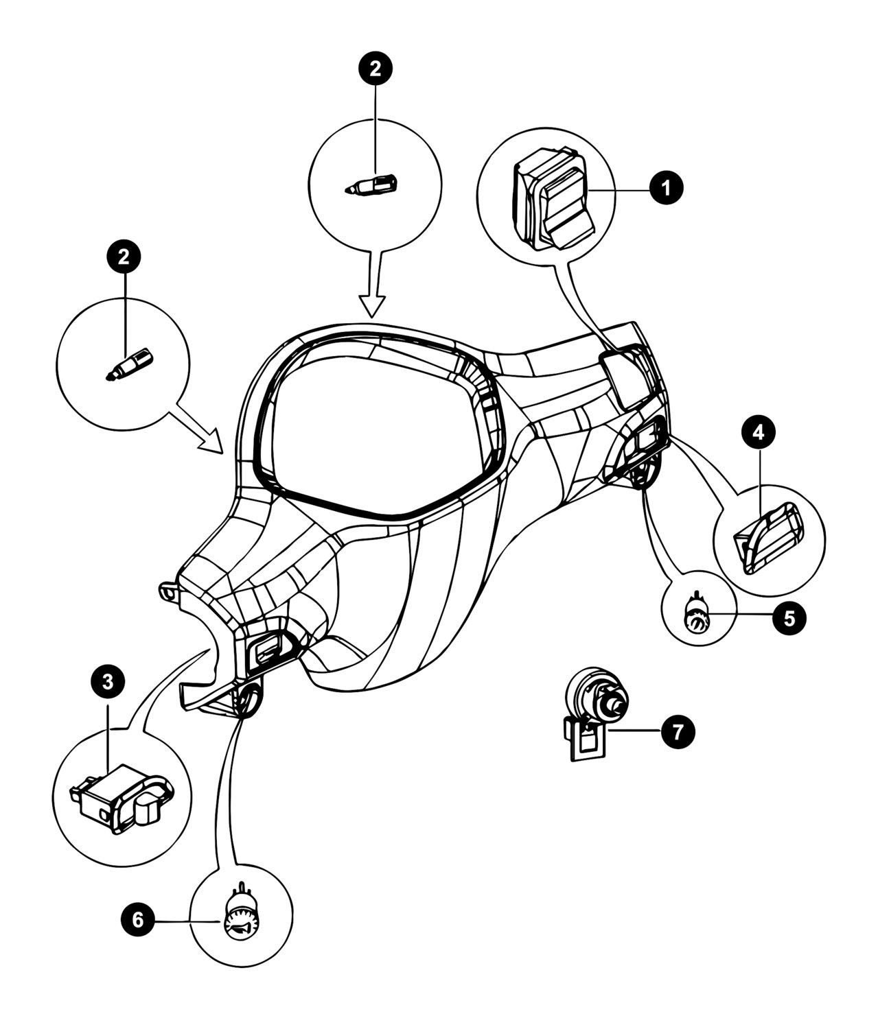 Image of Piaggio Liberty 4T '09-'16 Ersatzteile Schalter