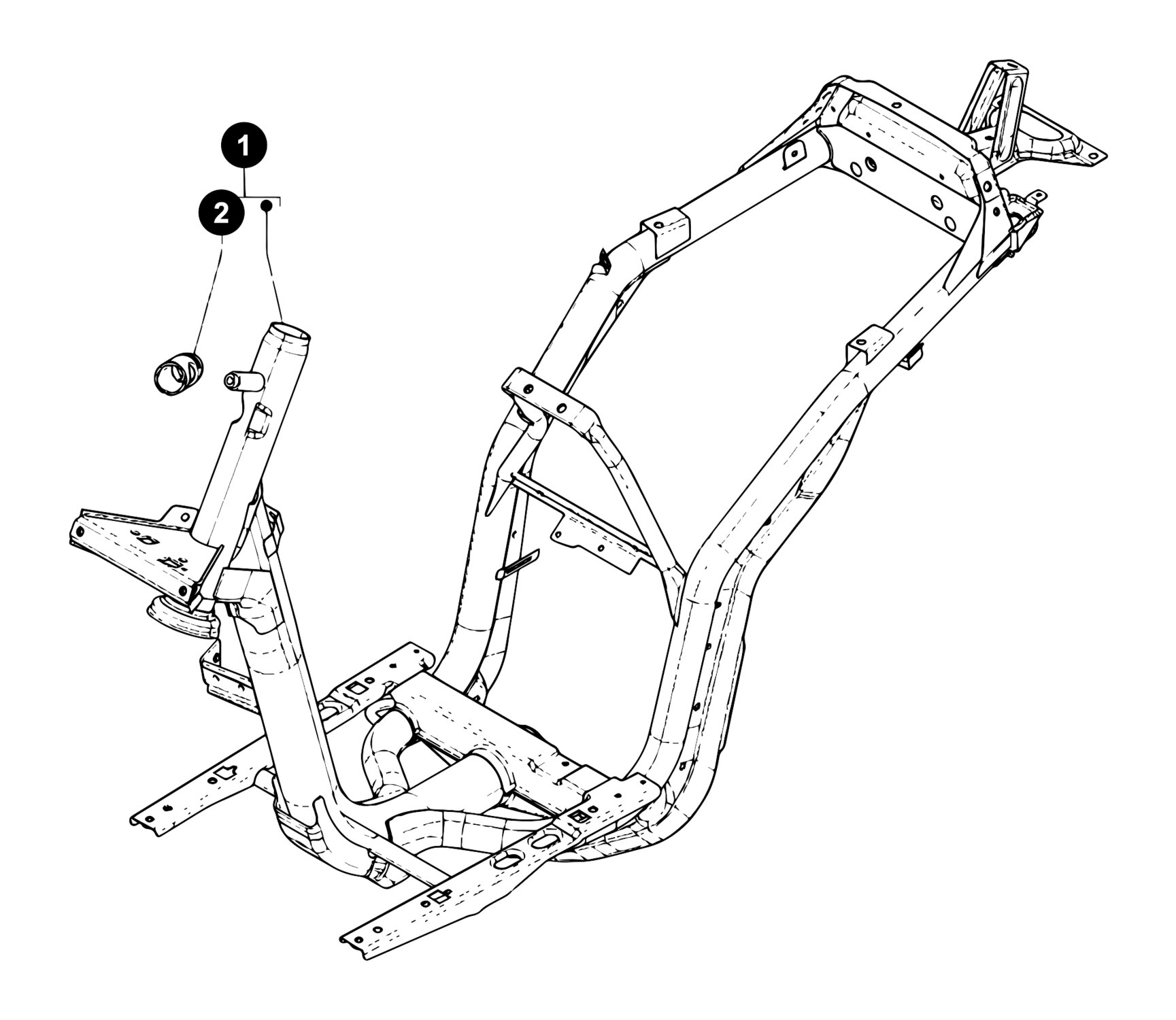 Image of Piaggio Liberty 4T '09-'16 Ersatzteile Rahmen