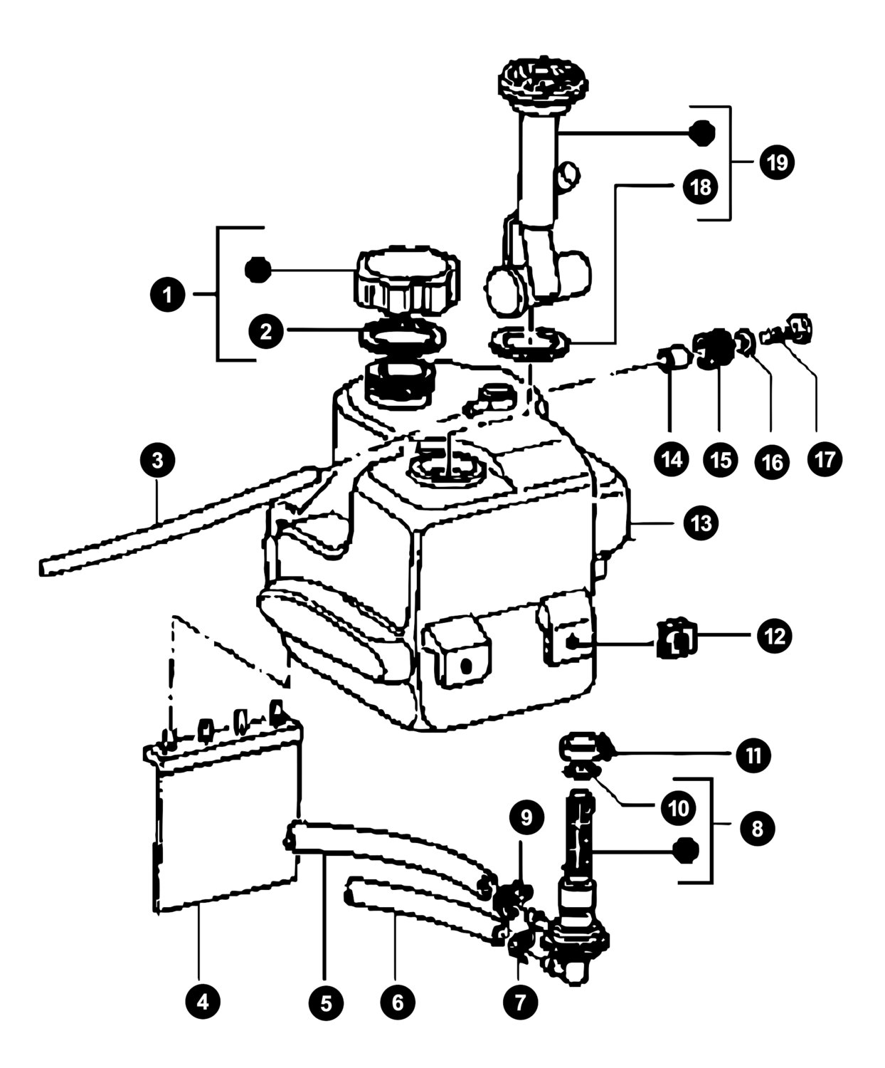 Image of Piaggio Typhoon bis '11 Ersatzteile Benzintank